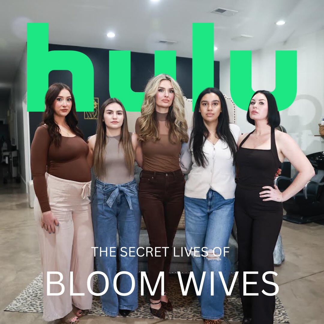 We’ve been keeping a little secret… 🤫
The Secret Lives of Bloom Wives is officially coming to Hulu!!!
Facials, friendships, and just a little bit of chaos. 😉