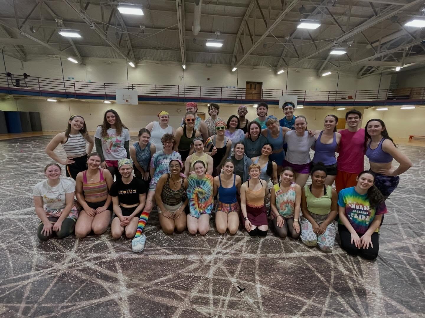 Last Rehearsal at our home gym, Rainbow Hype, and our annual blindfolded Easter Egg Hunt! 🐣 Happy Debbie Week!! UD here we come!!