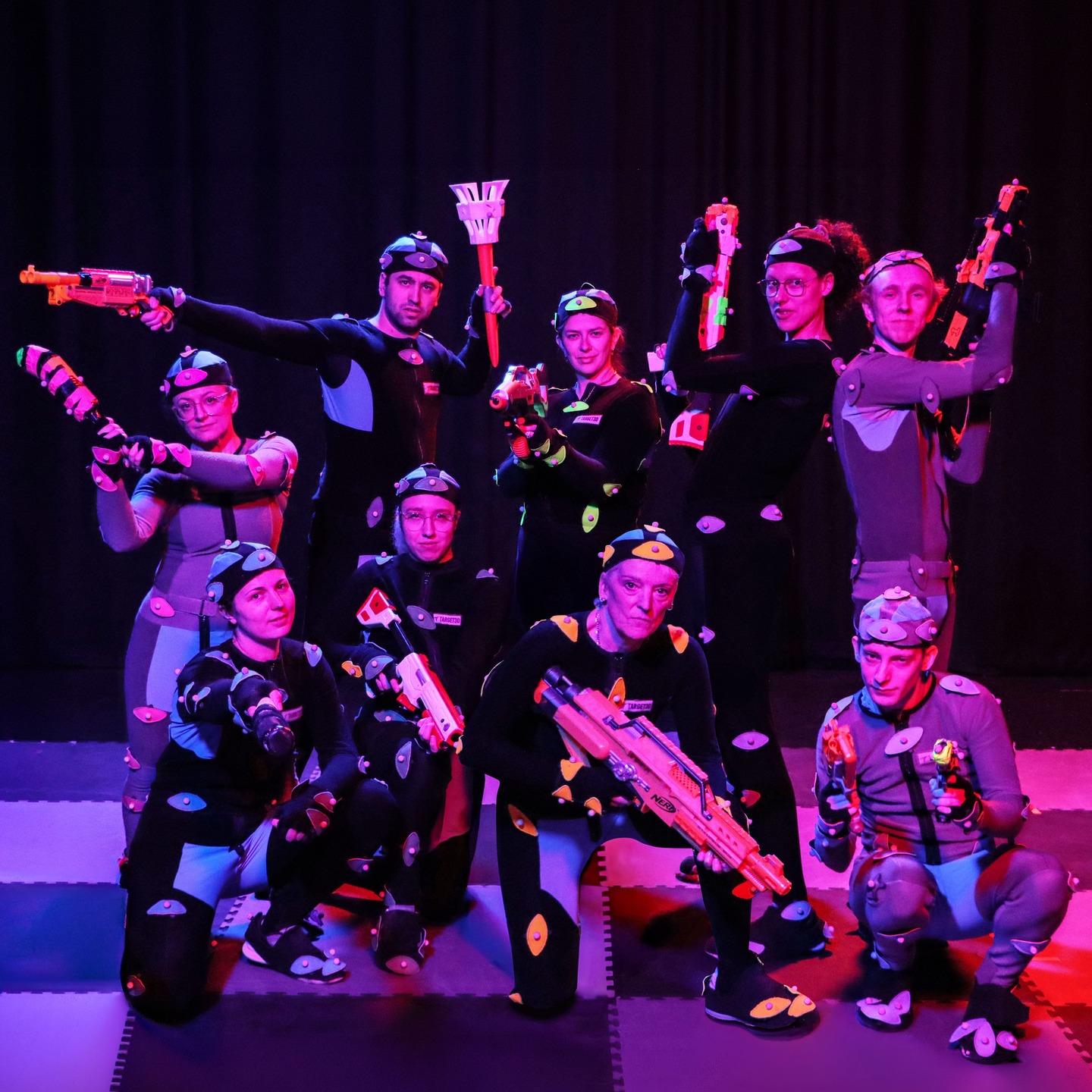 We've just finished our Intro to Mocap Performance Workshop for April, and you know what that means! It's doing cool poses with props and no-nonsense expressions time. 😎🔫
If you want to get the ultimate hands-on training in motion and performance capture like this talented group just has, make sure to join us next time!
You'll be performing in the Advanced Media Production Dock Street mocap volume, a massive space regularly used for commercial shoots and featuring the latest advancements in mocap tech.
Although our June workshop is sold out, we will be releasing new dates shortly, so keep your eyes peeled if you're interested - we'll be posting across all our socials once the booking is live.
Bravo, everyone! Until we meet in the volume again. 👏🌹
#motioncapture #mocap #acting #london #londonactor #voiceover #voiceacting #performer