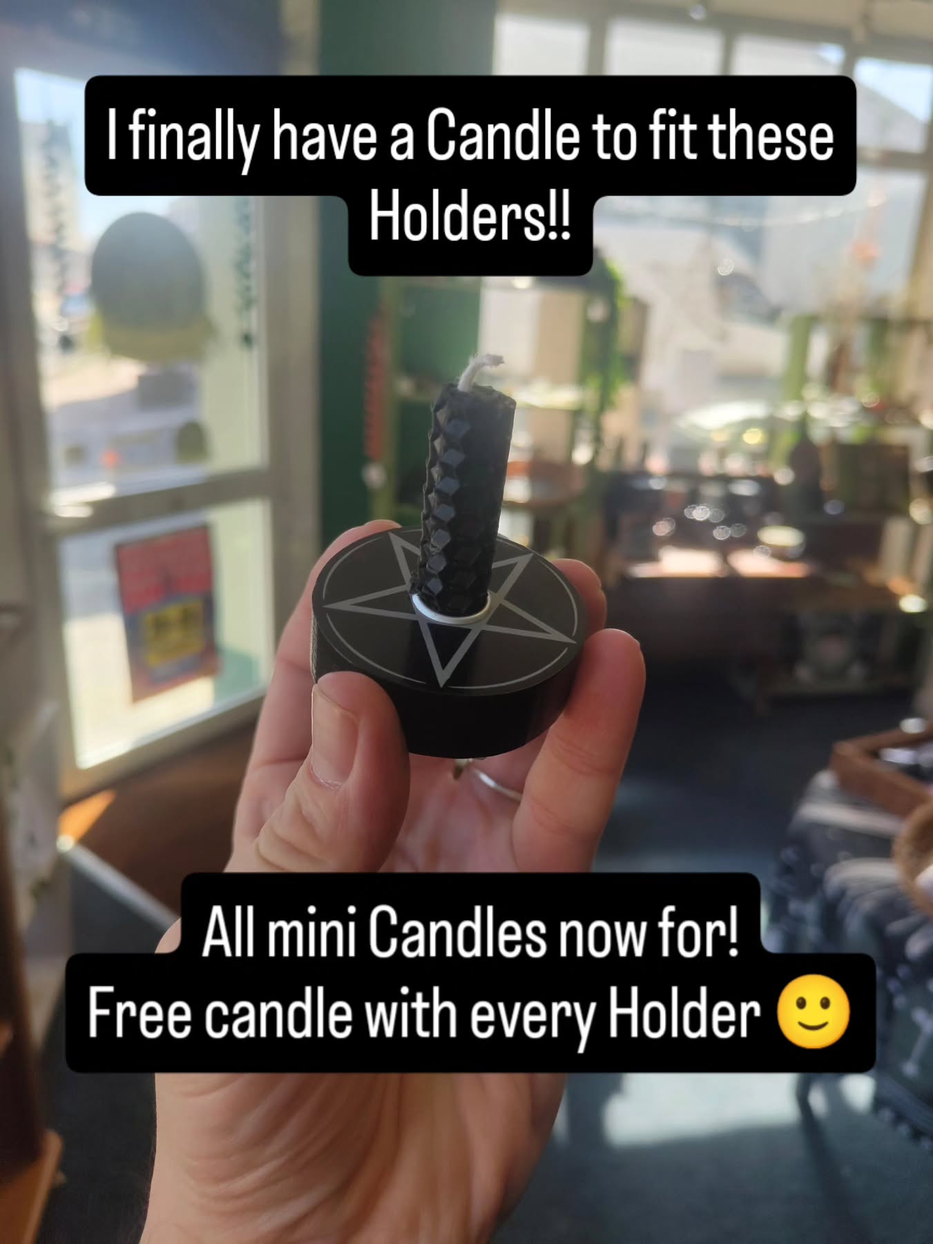 Good afternoon Wytches, I finally have a candle that fits these Holders!
£2 each, comes with a free candle
See you all soon
Blessings of the Land Sea and the Sky ❤️❤️❤️❤️