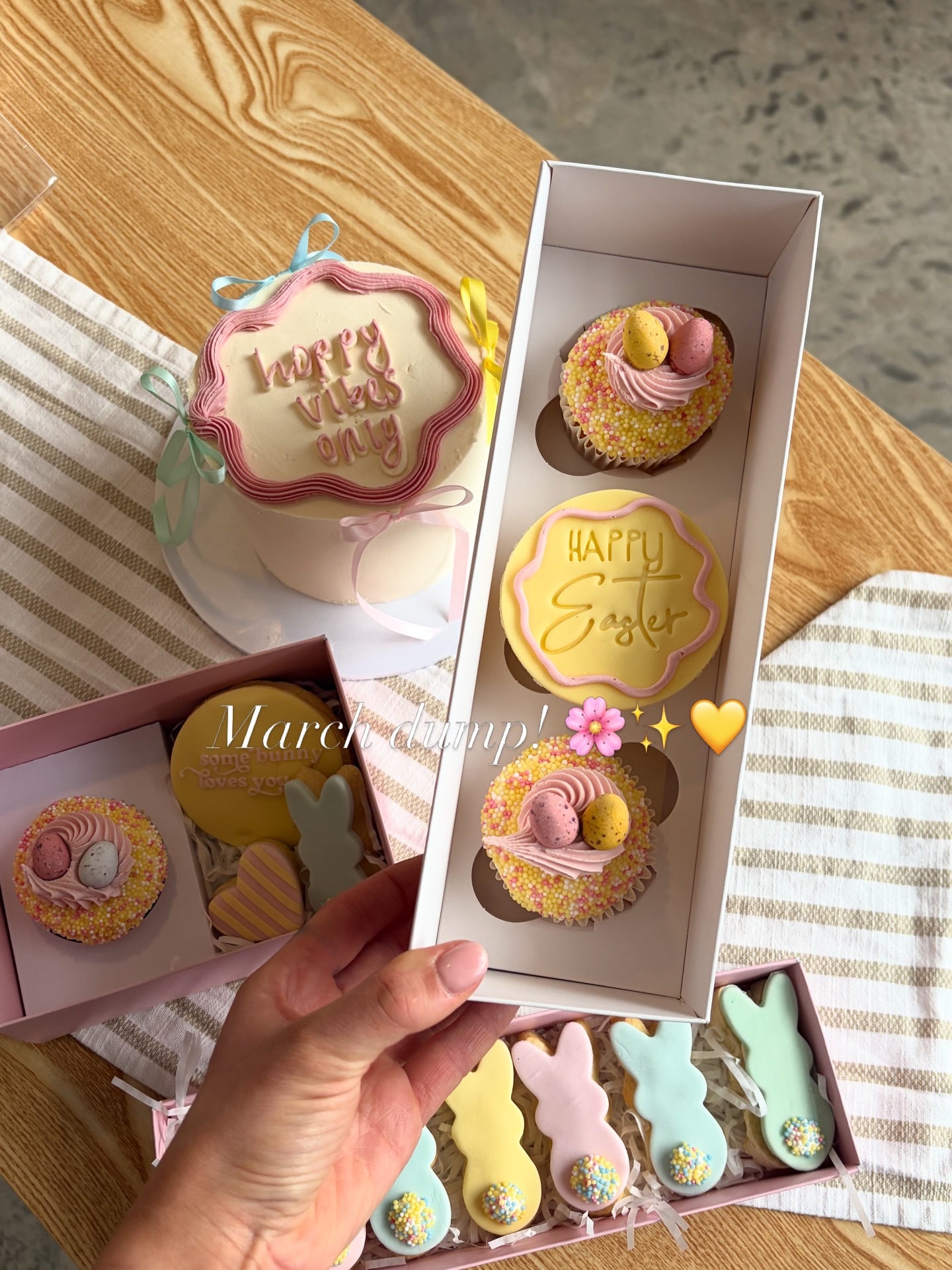 oh wow march lasted the whole year x
why was that just the absolute longest month ever 😂💛
but it was nice to see signs of spring finally …
1. the easter range is my faveeee, i love her
2. spent a week with our japanese friends 🇯🇵
3. a little minute out of a busy day to sip a matcha from @coffeeat.thecorner
4. omg look at this little baker @lottie.r039 🥺
5. so nice to leave the studio with a sunset backdrop
6. IWD with @fitwithnikita_ community 🩷
7. IWD no2 with the @wellnesstribe_retreat community 🩷
8. i don’t think my mums recovered from how busy mother’s day was 😂
9. we love a full fridge x
10. before the mother’s day madness
11. momma got paid in jo malone x
12. from the studio… to barcelonaaaa 🇪🇸
13. catch me in the gothic quarter x
14. ha ! just me and my strong brew on a tuesday morning
15. my easter collection
16. a little visit to see @winecurators new space!
17. sneaked a little lakes trip & turned my phone off … bliss 🩷
18. sometimes i just need to put my airpods in all day?
19. no month is complete without a @sostrenegrene visit
20. i love my little studio 🍰
thanks for such a fab month & for supporting me in whatever way you have 🩷 love ya!