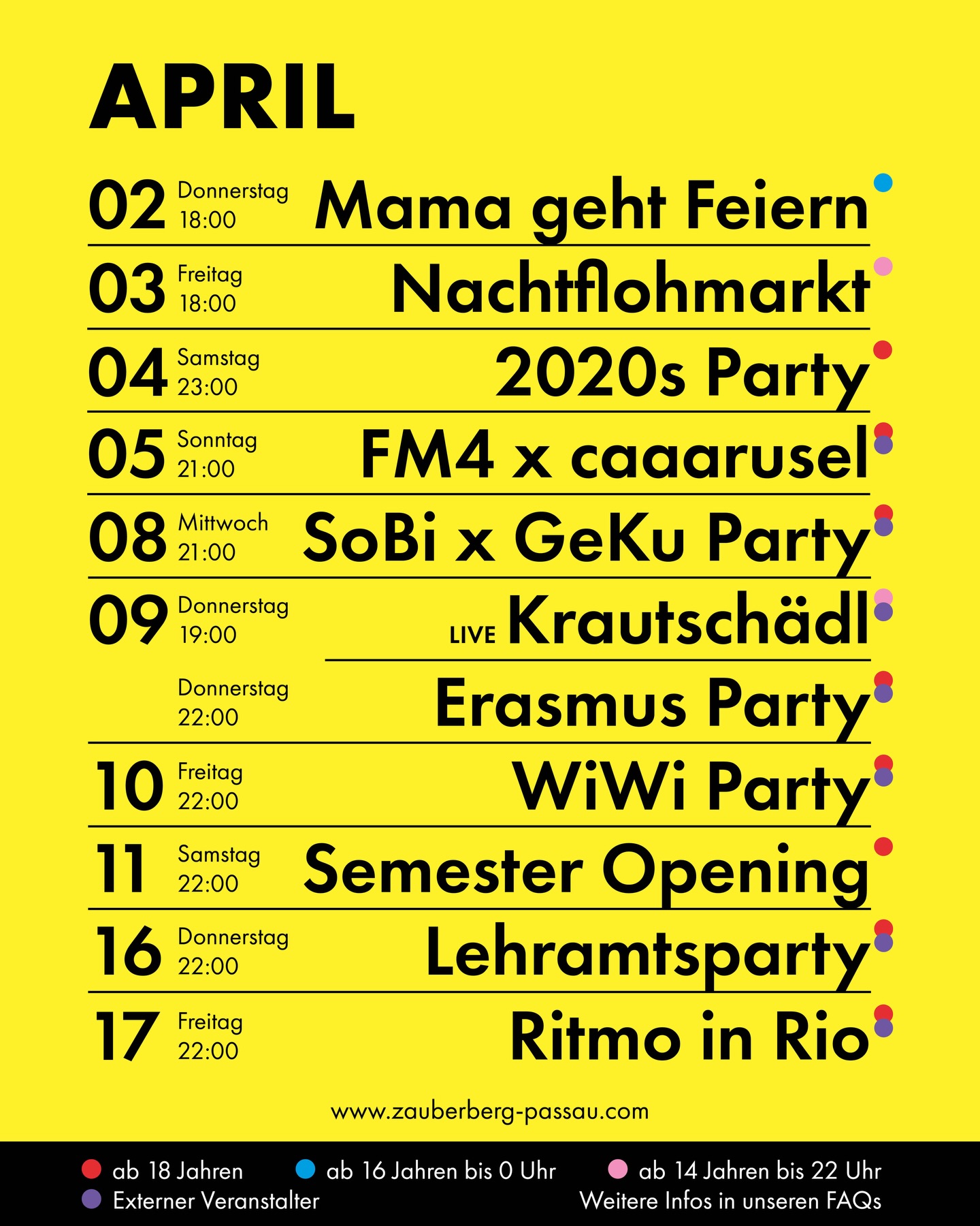 Alle Infos über die Zauberberg Website (link in bio)