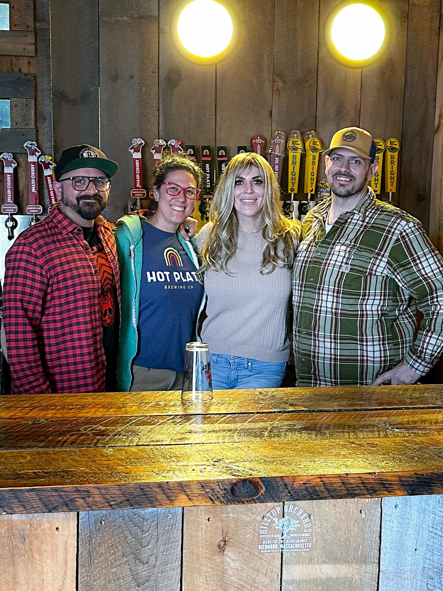 🎉🎉🎉 We’re so excited to announce that we’re teaming up with our friends @hilltoporchardsintheberkshires
Last week, we tapped the first of several beers that they’ll be selling in their taproom, along with stocking their fridge with some four packs to go.
As a pair of married owners and operators, we were not only excited to team up for their taproom and brainstorm about cross promoting, but to talk shop a bit and share some of our insights and the perks or challenges of running a small business these days.
In the coming weeks, we’ll have some exciting events to share as we get closer to the busy seasons, but if you’re in the area now, be sure to stop by their cidery and winery in Richmond, MA!