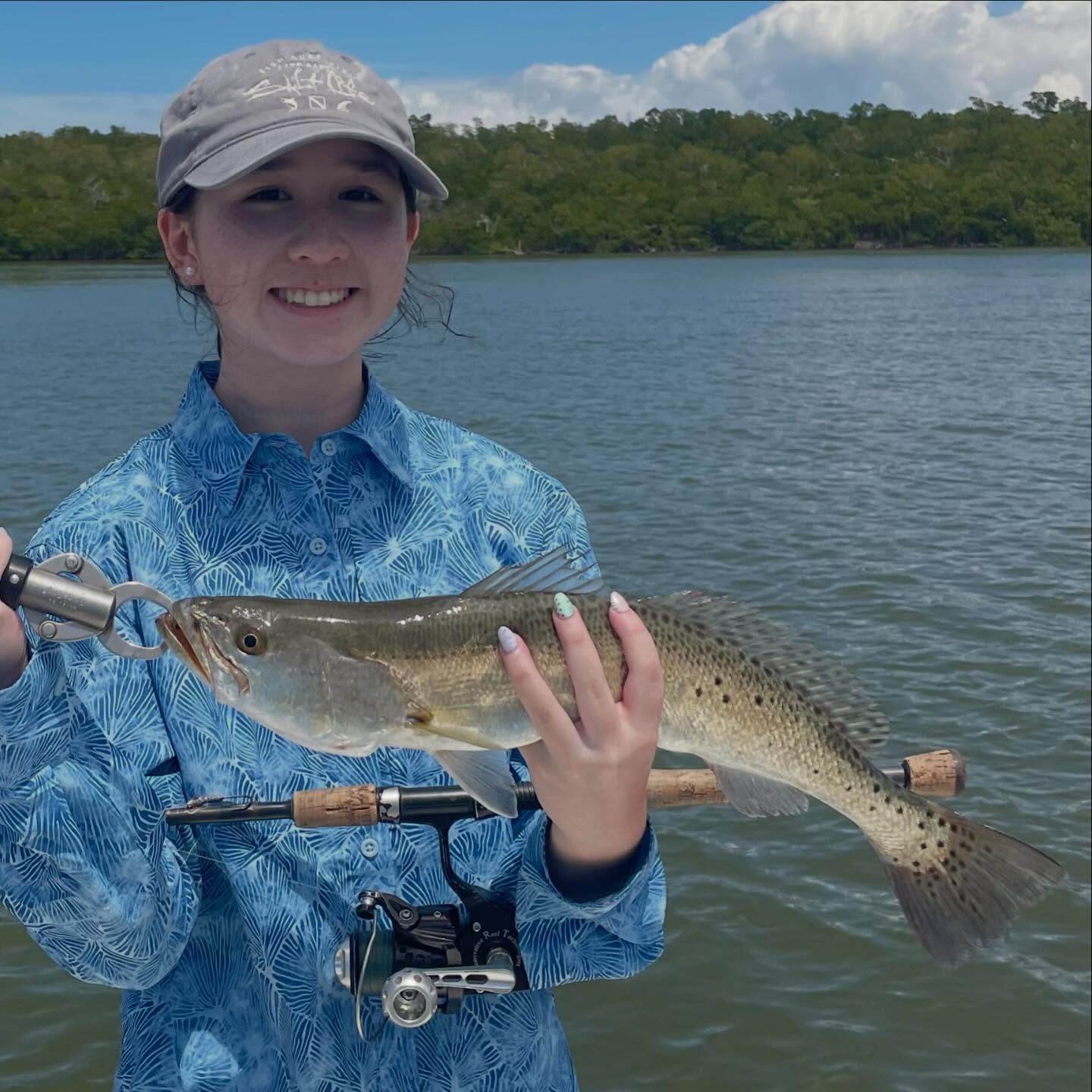 A nice #gatortrout we had on a recent trip! We are now enjoying some of the best weather, and bite we’ve had in a while 🎣 Call me today to book 📲305-778-5342 #a2fishingcharters #irtreels #cajuncustomrods #fourhorsementackle