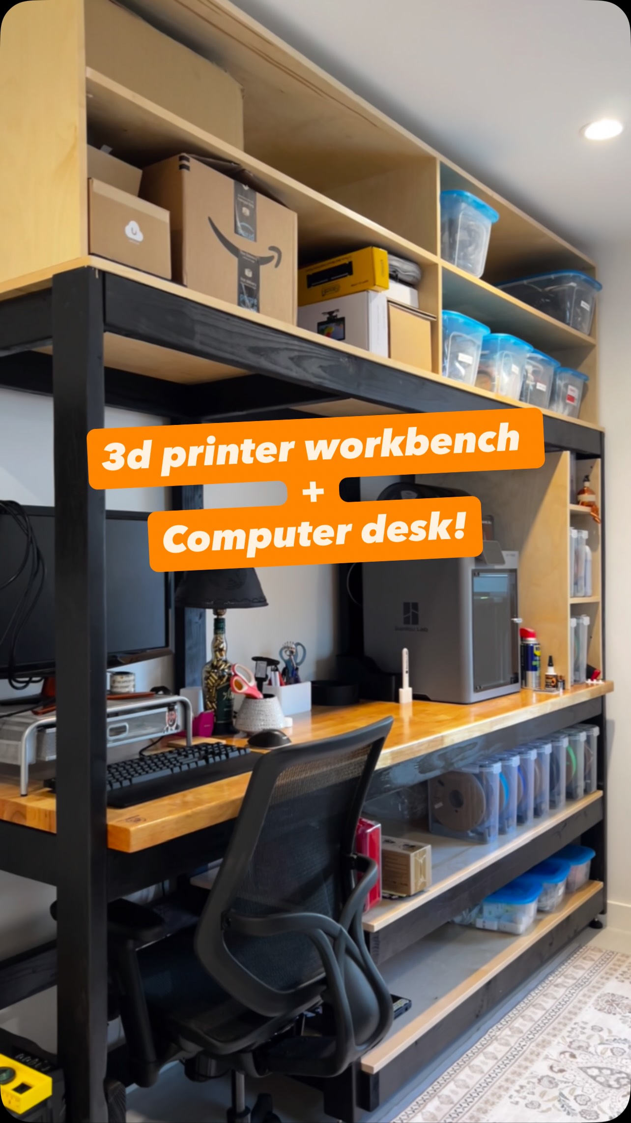 Made this workbench for a friend of mine, came out so nice has me thinking I could use a new workbench in the shop 🤔
🔹🔸🔹🔸
What do you guys think, can you see this in your shop/work area? Let me know below!
#fuzzyswoodworking #custommade #handmade #3dprint