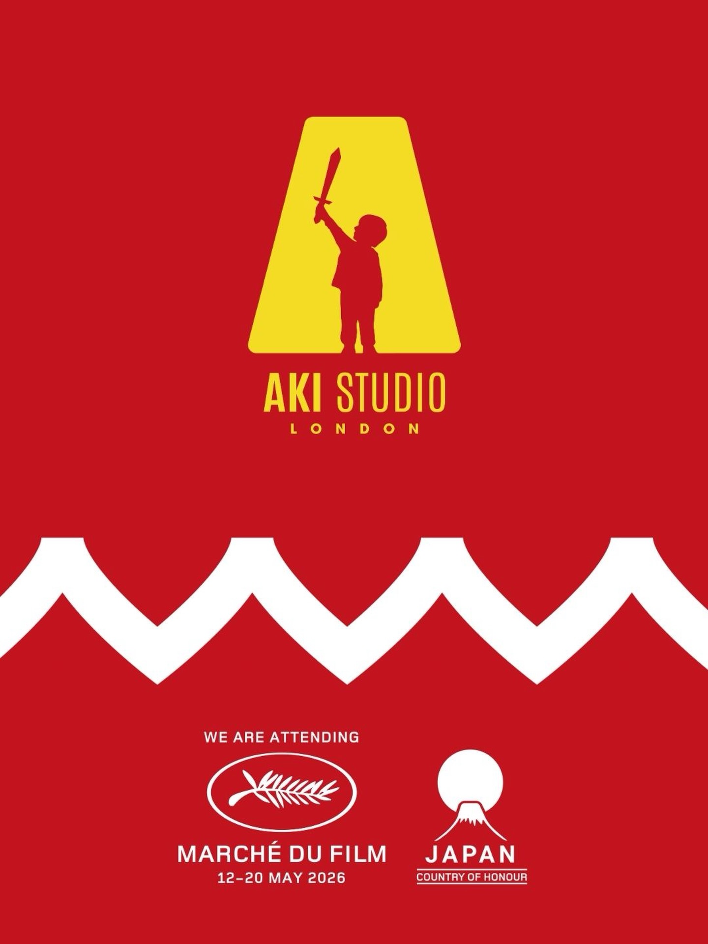 Excited to announce that Aki Studio London will be attending the Marché du Film 2026 during the Cannes Film Festival, with Japan as this year’s Country of Honour. 🎬🇯🇵
Looking forward to connecting with filmmakers, distributors, investors, and creative partners from around the world.
The next chapter starts here.
See you in Cannes.
#Cannes2026 #MarcheDuFilm #CannesFilmFestival #AkiStudioLondon #FilmIndustry IndependentFilm FilmProducer Cinema Networking JapanCountryOfHonour