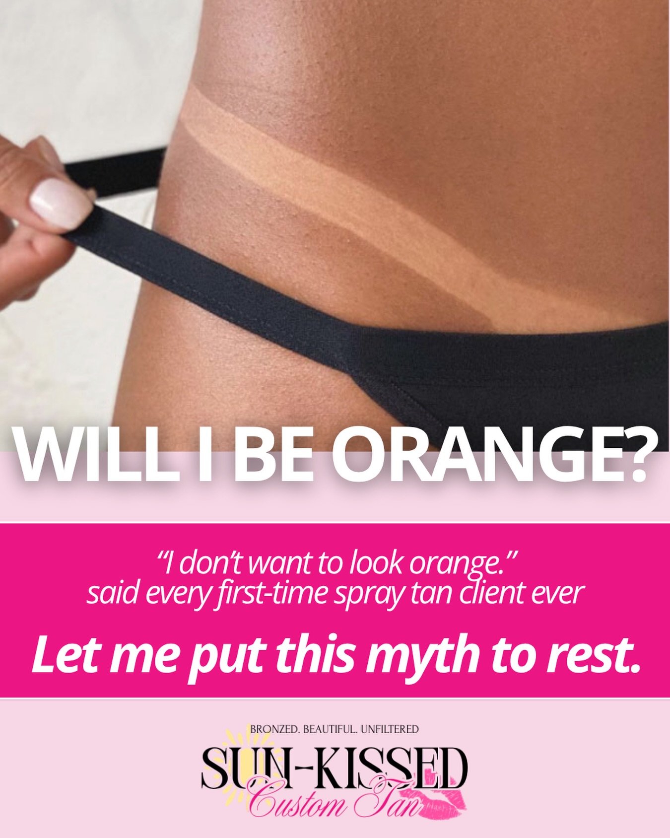 We’ve all seen THAT tan — the Oompa Loompa look that haunts the spray tan industry. And I completely understand the fear. But here’s the truth.
✨ The orange tan? That’s old technology. And it happens when:
❌ A one-size-fits-all solution is used regardless of skin tone
❌ There’s no consultation or customization
❌ Low-quality solution with high DHA and no color correctors are used
At Sun-Kissed Custom Tan, EVERY tan is custom-blended for YOU. 💋 Before we even get started, we will discuss your:
👀 Natural skin tone
🌿 Undertones (warm, cool, neutral)
🎯 Your desired result (natural, sun-kissed, or deep bronze)
Then I build your tan from there. No guessing. No orange. Just YOUR perfect glow. Still nervous?
Book a consultation and let’s chat. I’ll make sure you leave feeling bronzed, beautiful, unfiltered and 100% yourself.
Booking link in my bio
📍 62 Wingate St, Haverhill, MA · Inside Emerald Oasis Beauty Bar
#NoOrangeTan #MythBusted #CustomSprayTan #SprayTanMyths #SprayTannerLife