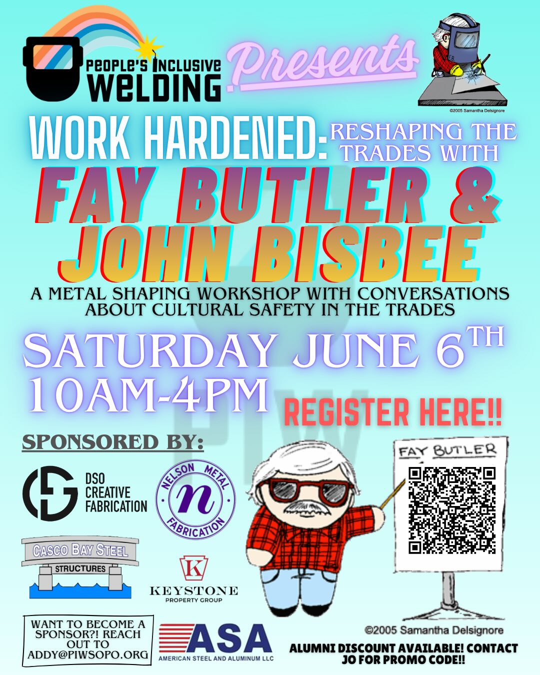 🚨TICKETS ARE LIVE!!!🚨LINK IN BIO
We have been planning this INSANELY exciting event for months!! We are honored to be hosting a workshop by the one and only @faybutler - internationally renowned metal shaper!! He will be crafting a motorcycle gas tank live while speaking on the empowering use of science in the trades.
He will also be joined by maine’s beloved sculptor @johnbisbeenails on a panel as well as some locally noted tradeswomen/tradespeople to speak on cultural safety in the trades. This portion of the event is in response to the #amberczech story and the very real issues that “non-traditional” trades workers face everyday.
We are beyond grateful to our current sponsors: @dsocf @nelsonmetalfab @americansteelalum @cascobaysteelstructures @keystonepropertygroup as well as @mainelymeatballs for providing lunch options🤗
We are still accepting sponsorships-please reach out to addy@piwsopo.org if you would like to be a part of this EPIC event.
Anyone who drives cars or motorcycles or welds or solders or touches metal NEEDS to learn from Fay Butler. His mastery in metal shaping and his passion for the science behind it is iconic. We can’t wait to see you there!!!
Contact Jo for alumni promo code😘
Also-if alum have interest in volunteering in exchange for free admission give us a shout!
#bluecollarisforeveryone #tradesareforeveryone
