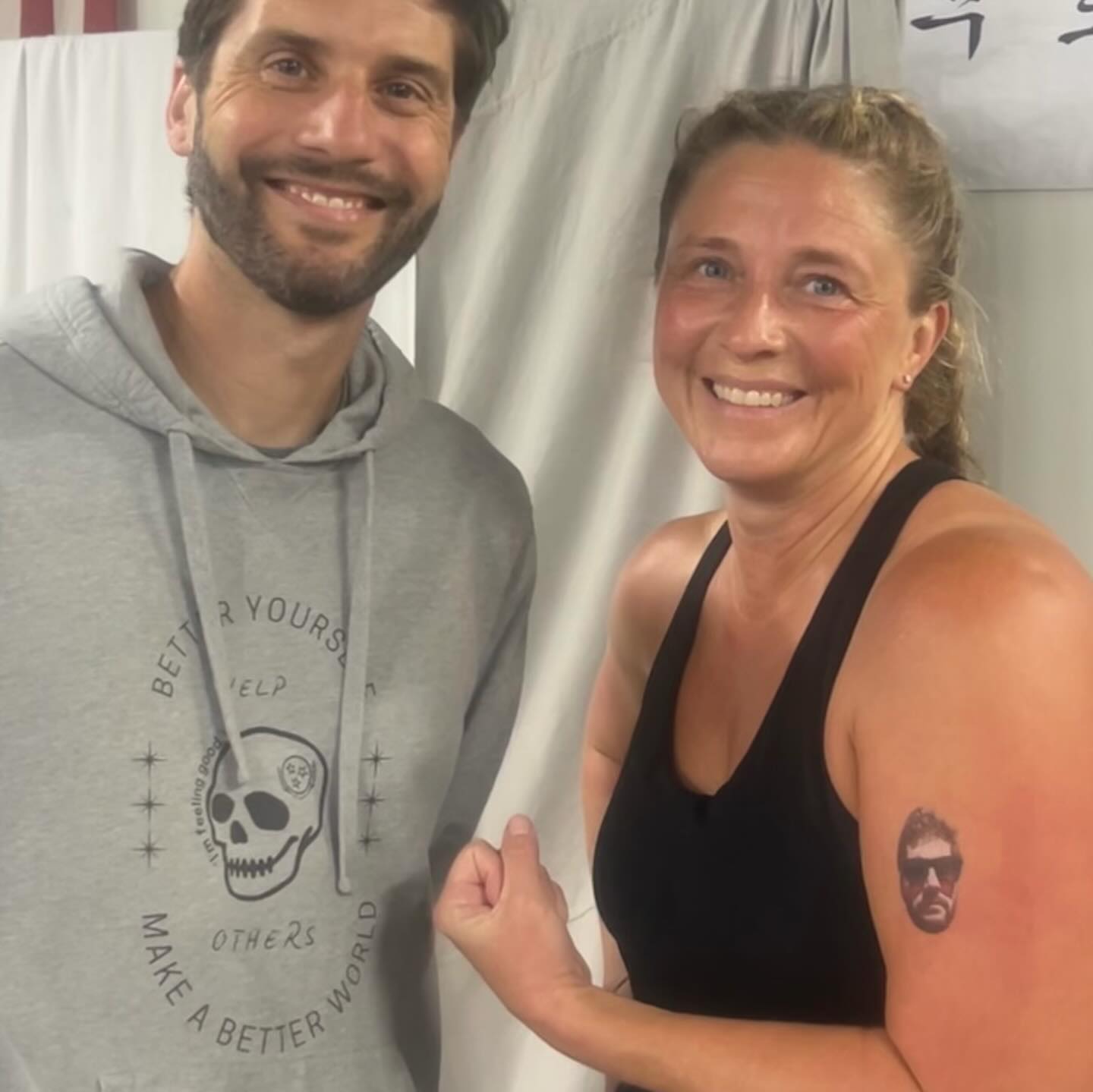 I walked into the 6AM AIM class this morning and got completely pranked… everybody was wearing temporary tattoos of my face. It was perfect.
Moments like this are what make Harvest special. We train hard, we show up for each other, and we don’t take ourselves too seriously. I’m grateful for a group that cares enough to have a little fun and keep things light, even at 6AM.
Well played… but now everyone better watch out. 👀
Happy April Fool’s Day!