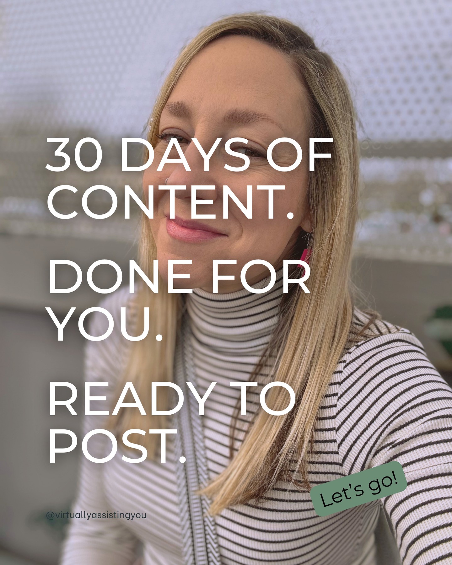 Imagine opening your phone on Monday morning and already knowing exactly what you're posting this week.
✗ No staring at a blank screen
✗ No rewriting the same caption four times
✗ No skipping it altogether because 𝘭𝘪𝘧𝘦 𝘨𝘰𝘵 𝘪𝘯 𝘵𝘩𝘦 𝘸𝘢𝘺
Just consistent, on-brand content that actually sounds like you - all ready to go!
𝗧𝗵𝗮𝘁'𝘀 𝘄𝗵𝗮𝘁 𝗺𝘆 𝗖𝗼𝗻𝘁𝗲𝗻𝘁 𝗞𝗶𝗰𝗸𝘀𝘁𝗮𝗿𝘁 𝗴𝗶𝘃𝗲𝘀 𝘆𝗼𝘂.
In one month I'll create 30 days of strategic, done-for-you content (including captions, video ideas and Canva templates) all built around your business, your voice and your audience.
It's not a template pack. It's not generic.
It's yours 🫶🏼
One investment of £850.
No monthly retainer, no stress!
And the best bit? Everything is designed to be repurposed...so your 30 days of content can easily stretch into months.
Ready to finally get consistent without burning out?
Comment 𝗞𝗜𝗖𝗞 below and let's chat 👌🏼