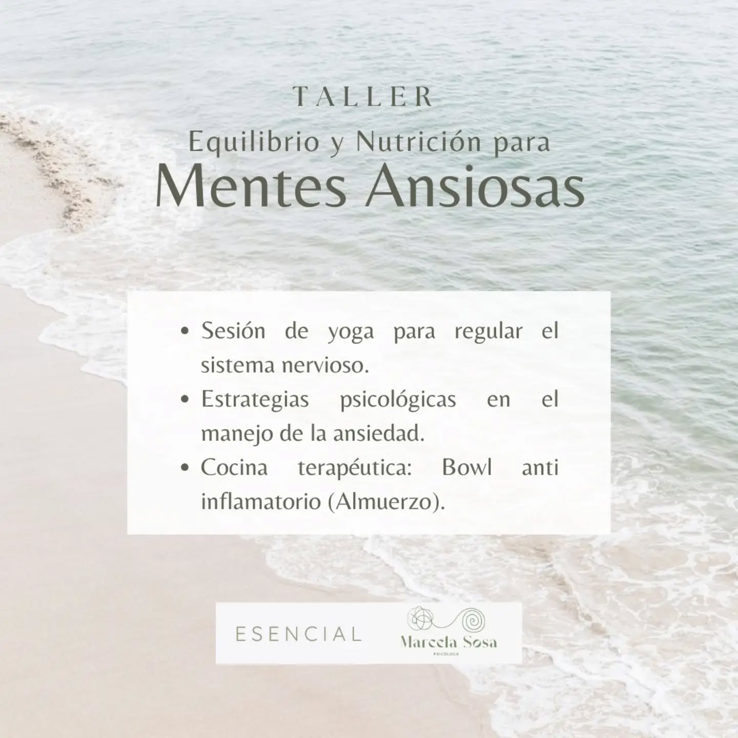 A veces la ansiedad se siente como vivir con la mente acelerada y el cuerpo cansado… como si fuera difícil encontrar un momento de calma.
Por eso creamos este taller de cocina psicoterapéutica: un espacio para detenernos, respirar y volver a nosotros mismos.
Aquí no solo vamos a cocinar.
Vamos a sentir los aromas, tocar los ingredientes, mover el cuerpo, respirar y comprender lo que ocurre dentro de nosotros cuando aparece la ansiedad.
Será un encuentro para:
- Bajar el ritmo
- Regular el sistema nervioso con respiración y movimiento
- Preparar alimentos que nutren el cuerpo y la mente
- Reconectar contigo en un espacio seguro y humano
Porque a veces habitarnos también puede empezar en la cocina, entre aromas, conversaciones y momentos de presencia.
Si sientes que necesitas un espacio para ti, este encuentro puede ser ese lugar.
📩 Escríbeme por mensaje directo para más información
Cupos limitados.
#cocinaterapeutica #ansiedad #volveraloesencial #medellincolombia #sistemanervioso