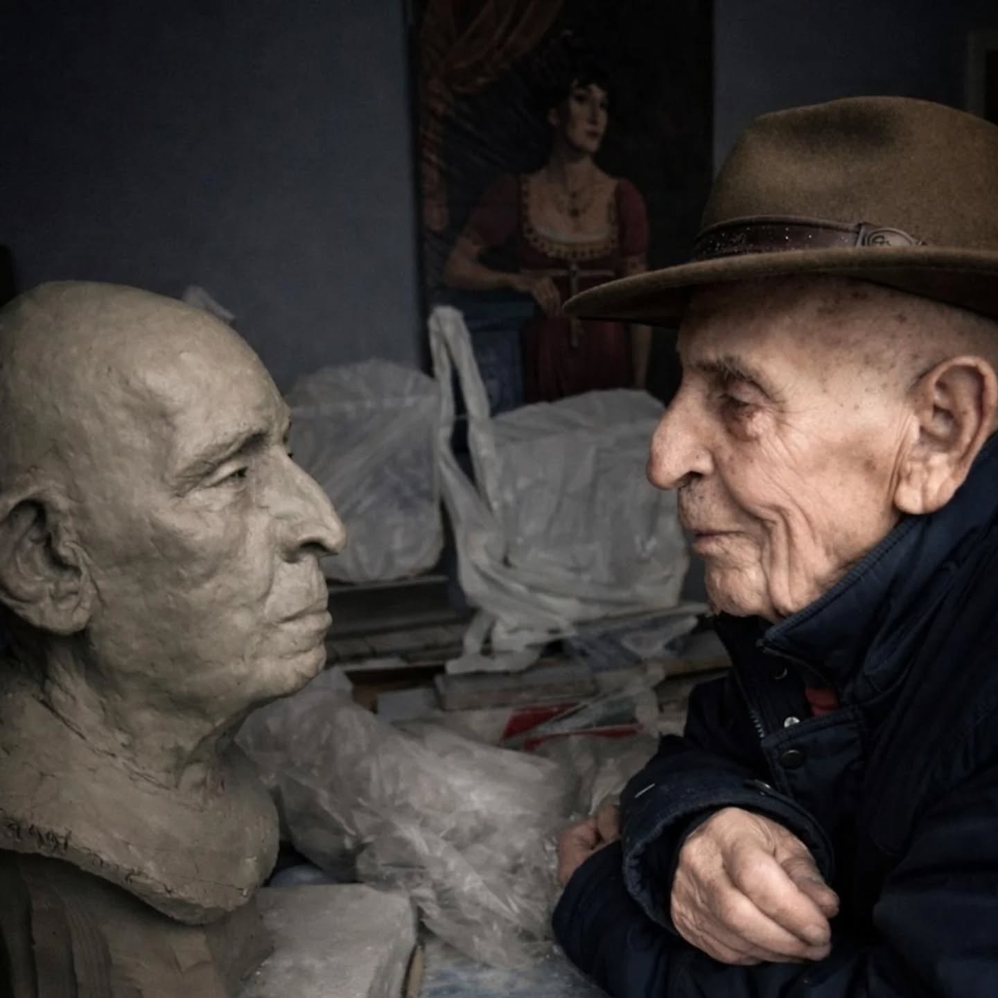 Every visit to Pietrasanta brings an art-full surprise!
This weekend it was meeting a local legend, sculptor Renzo Maggi. Our simple chat over the tables in caffè Michelangelo, quickly turned so profound that I got teary eyed.
Renzo's self portrait reminds me so much of a terracotta bust of Niccolo da Uzzano, often attributed to #Donatello.
Every wrinkle speaks of the life lived!
And no visit to this magical art town is complete without stopping by the magical space that is @galleriasusannaorlando! Susanna's artists are always an incredibly wonderful surprise.✨