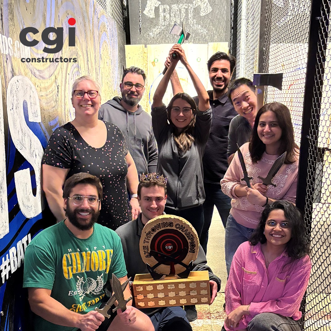 Who knew we had so many axe-throwing pros in the Toronto office?
Our team recently got together for our much-awaited and always-loved axe throwing event, and safe to say, this one really hit the mark. 🎯
#CGIConstructors #TeamBuilding