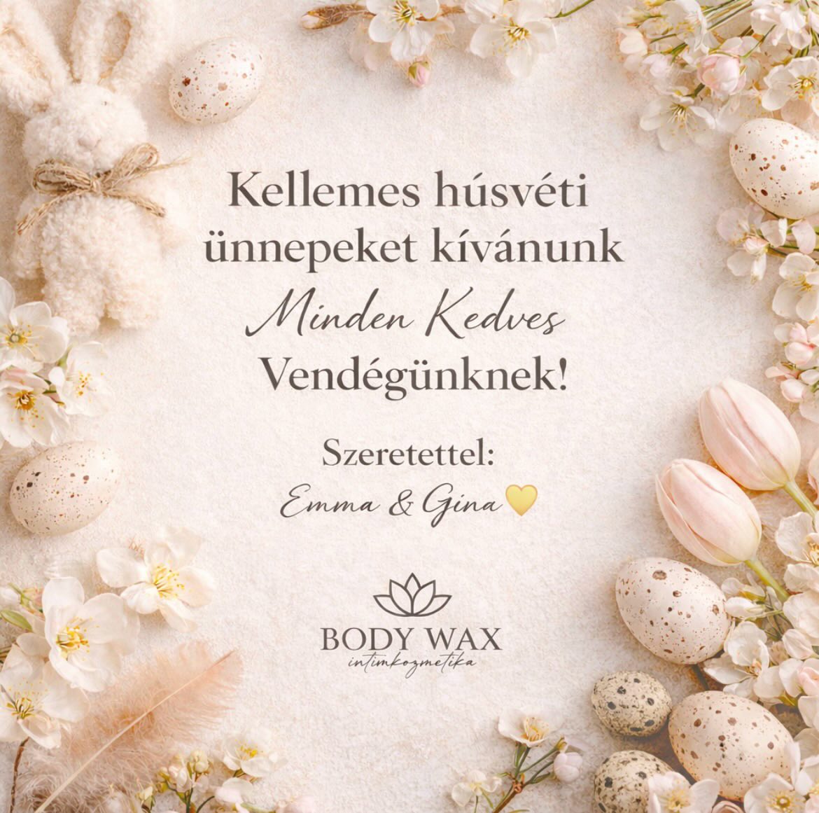 #KellemesHúsvétiÜnnepeket #Húsvét #TavasziRagyogás #Szépség #waxszalon