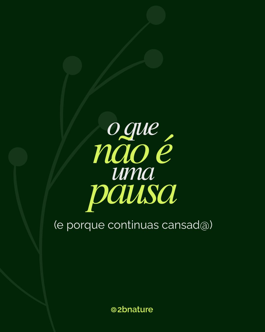 Parar não significa recuperar.
Podes em "modo relaxamento"
e o teu sistema continuar em esforço.
A diferença está na qualidade da pausa.
A natureza tem um efeito direto no corpo: abranda, regula, reorganiza.
Não precisas de horas.
Precisas de intenção.
De 15 a 17 de Abril experiencia na prática, o que a ciência já comprovou.
No IV Global Summit -Science, Nature and Health
A inscrição e gratuita