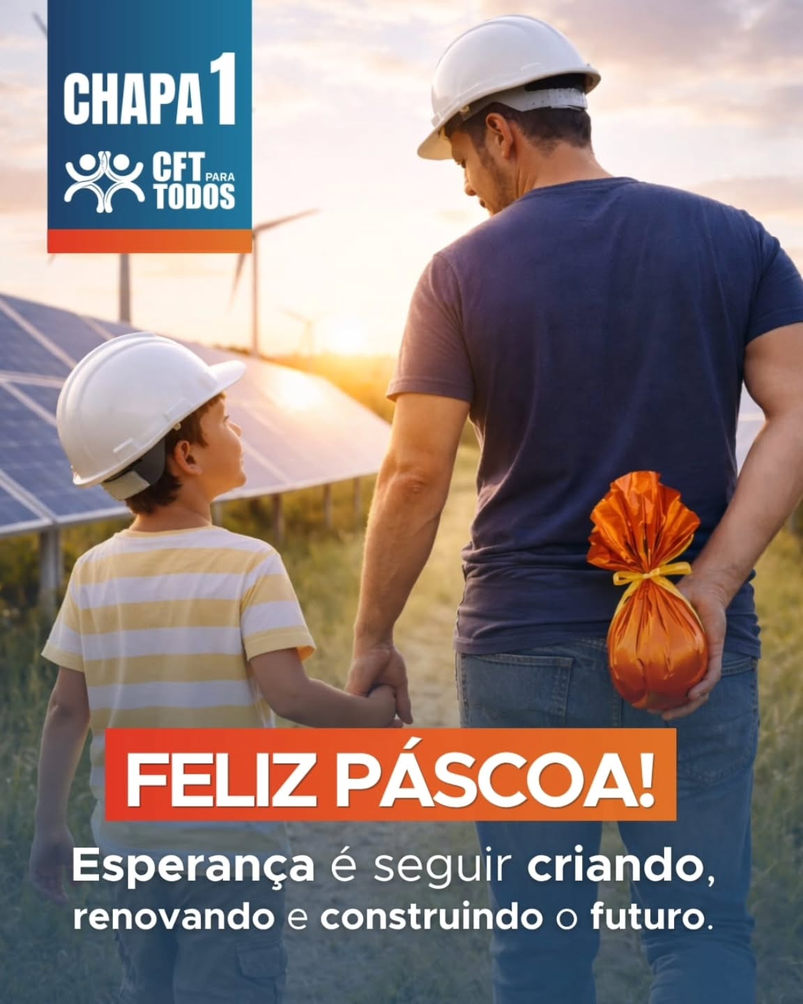 🌱 Feliz Páscoa a todos os técnicos, técnicas e suas famílias!
#Chapa1 #CFTParaTodos