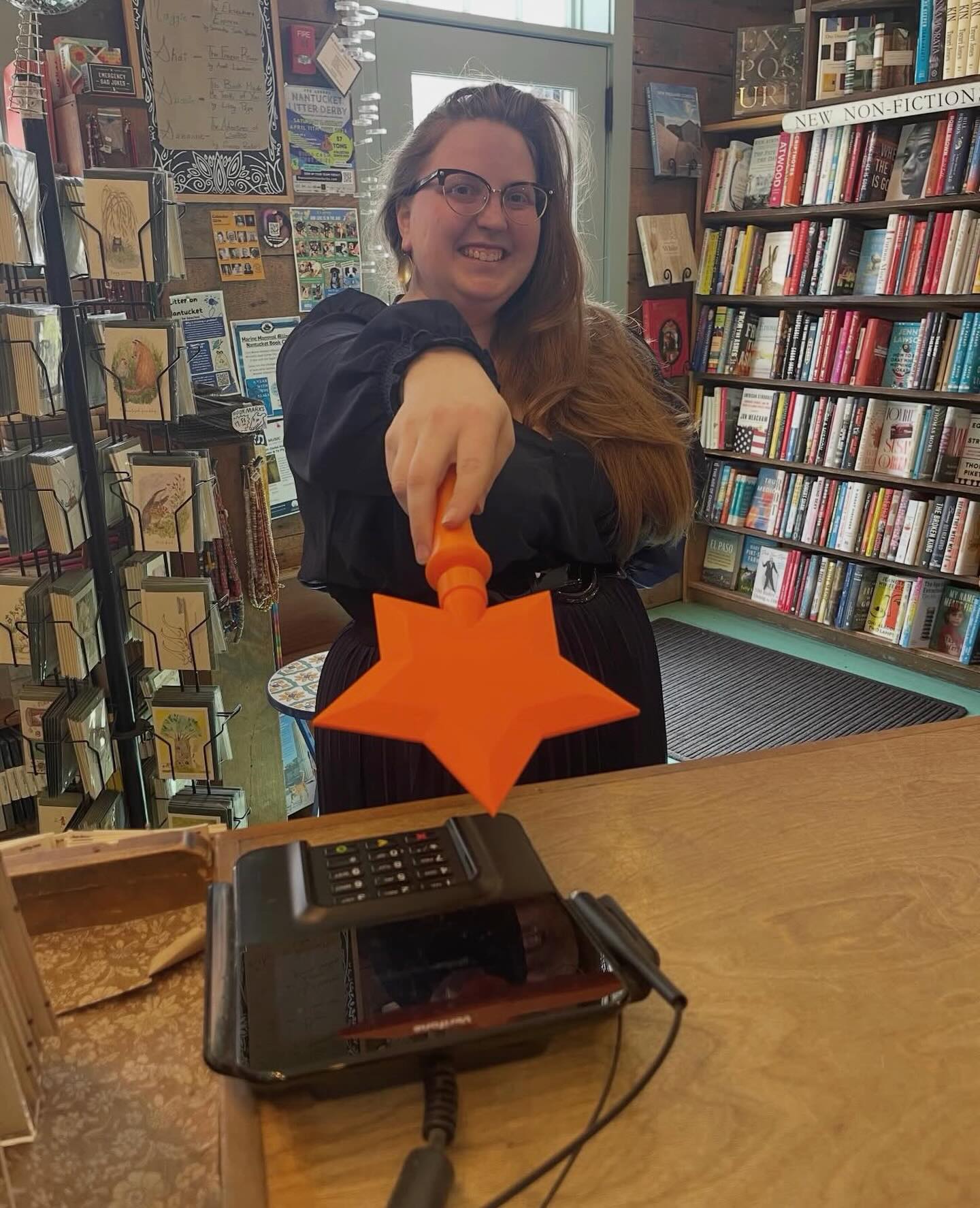 @nantucketbookworks is open today for the Easter holiday from 10am - 5pm! Thanks for the magic, Maggie!