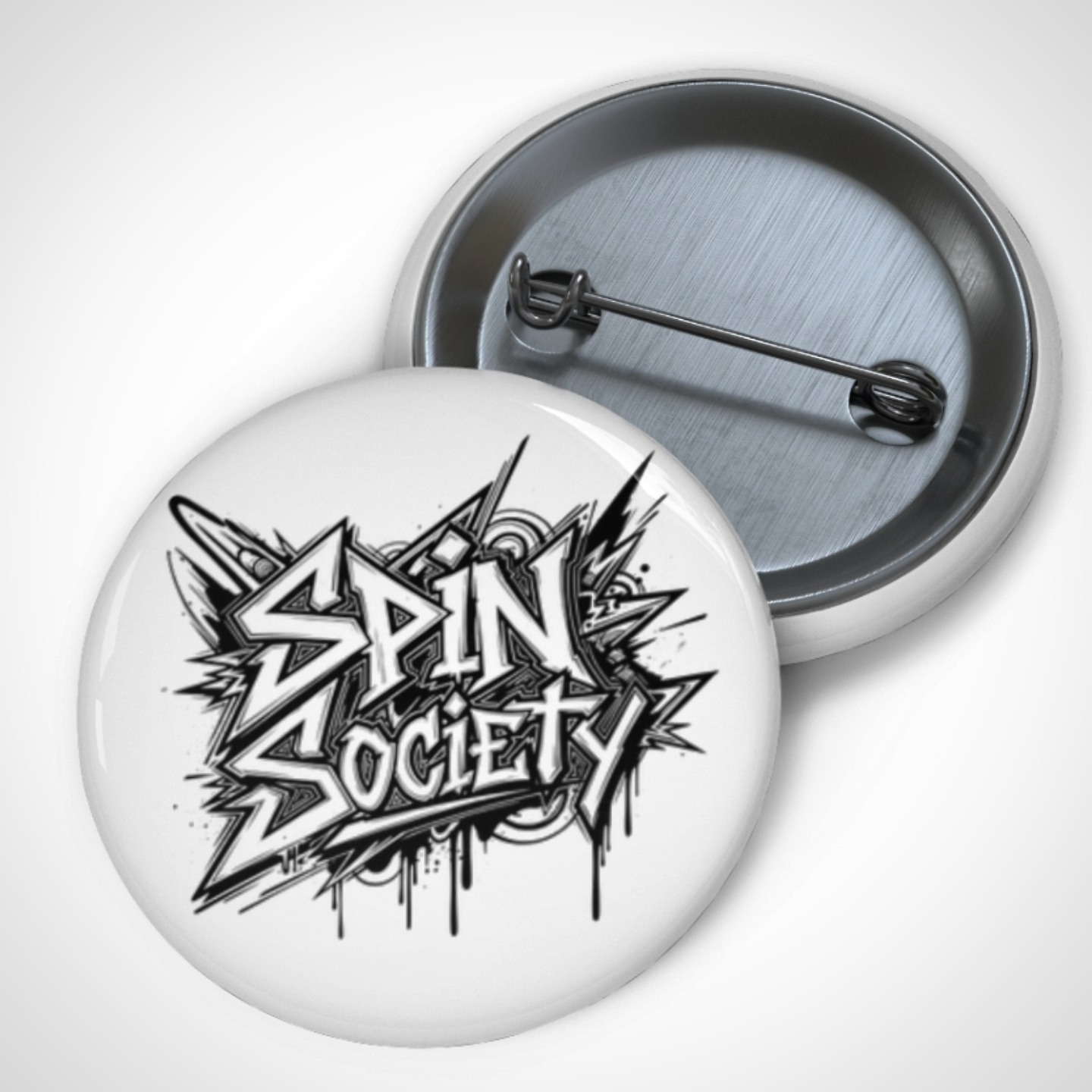 New heat alert! 🔥 Rep your crew with this fresh "Spin Society" 1.25" button! Perfect for adding some edge to your jean jacket, bookbag, or hat. Show the world what you're all about!
#spinsociety #pingame #streetwear #accessories #fashion #style #newdrop #button #jeanjacket #bookbag #hatpins