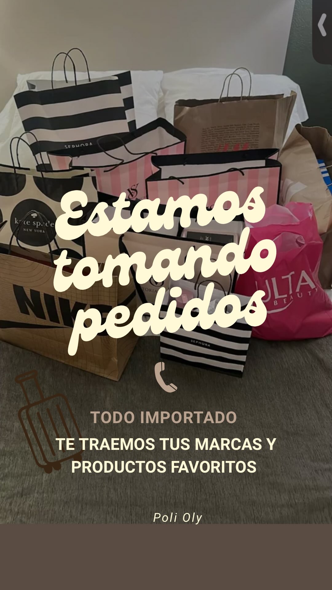 En Poli Oly trabajamos de una forma muy especial ✨
Vos elegís lo que más te gusta… ¡y nosotras lo traemos para vos! 🛍️🌍
Podés encargarnos productos del exterior y nos ocupamos de todo el proceso, para que recibas artículos 100% originales, importados y al mejor precio.
La compra la realiza directamente la dueña, lo que garantiza confianza, transparencia y calidad en cada pedido 🤍
Así de simple: vos elegís, nosotras lo hacemos realidad 💫
#polioly #showroom #tendencias #moda