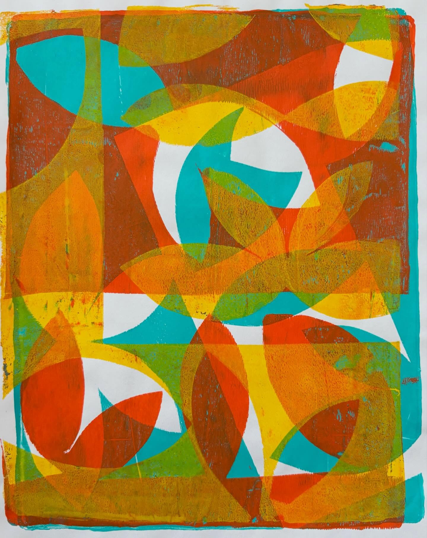 Another print from the gelli plate printing class I took at @hollandartscouncil in May 2025 - with my sister @jdwilli04 😊🥰
#gelliplate #gelplateprinting #printmaking #jengatz #takeaclass