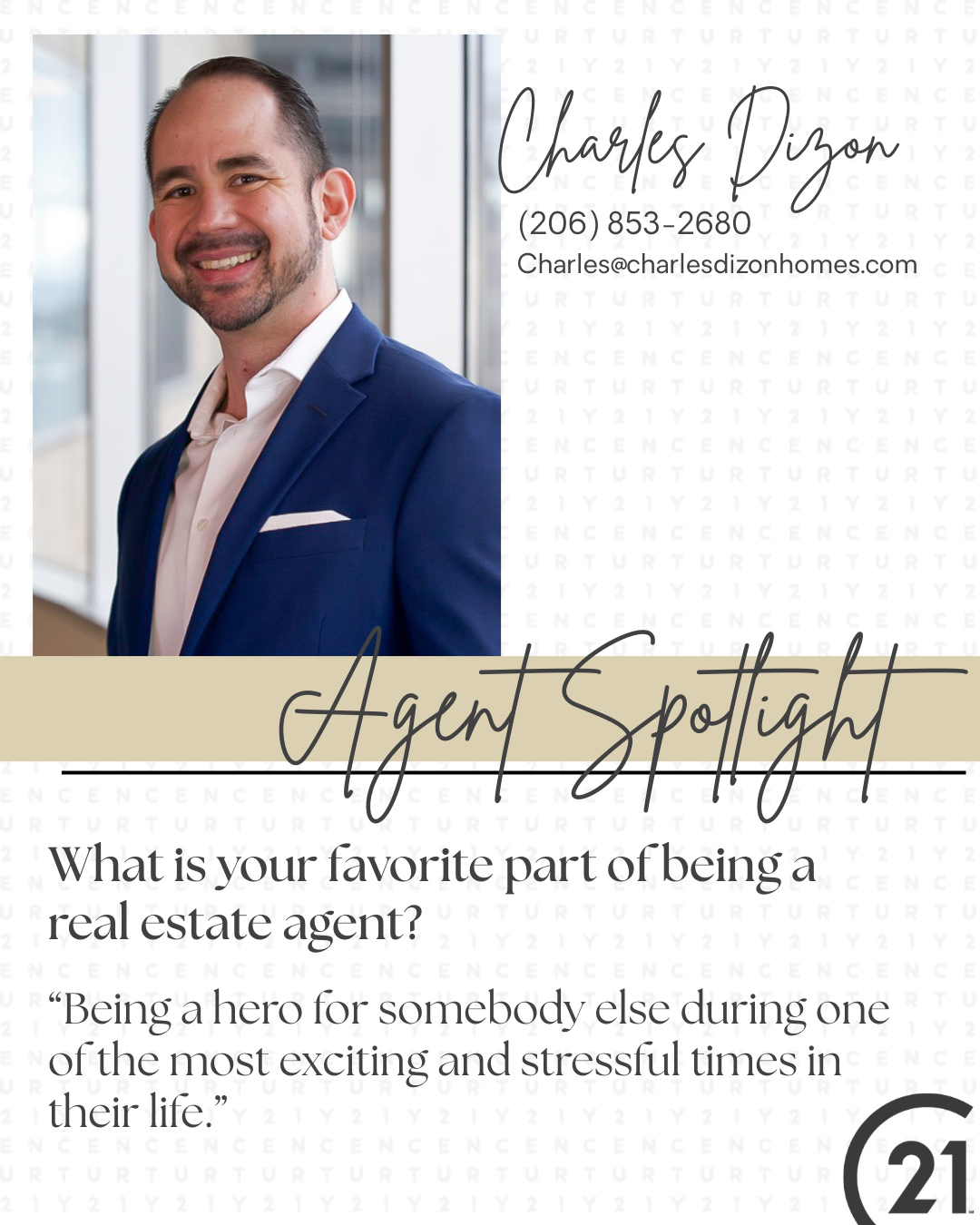 Being there for clients during life’s biggest moments is what drives Charles every day. 💼 Real estate is more than a transaction - it’s about making a lasting impact.
#AgentSpotlight #RealEstateLife #Century21