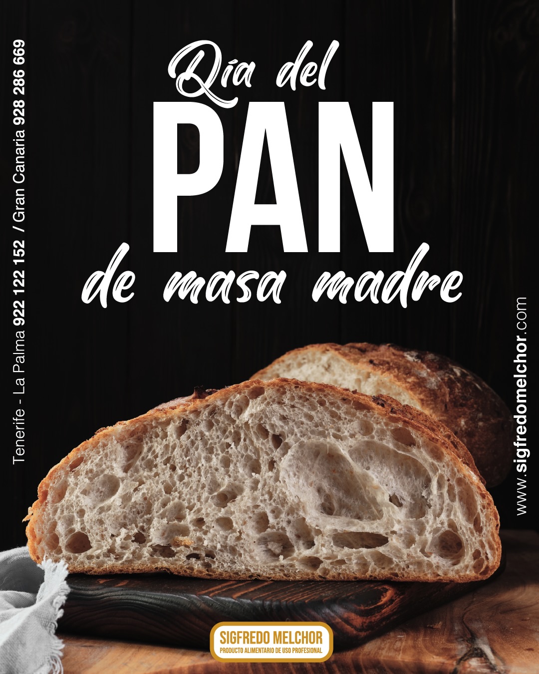 No es solo pan… es tiempo, vida y sabor 🥖✨
Hoy celebramos el Día del Pan de Masa Madre, una tradición que vuelve a lo esencial: fermentación natural, procesos lentos y un resultado que marca la diferencia.
En Sigfredo Melchor trabajamos para ofrecerte productos que respetan el origen y elevan cada elaboración.
Porque cuando las cosas se hacen bien… se nota.
#DíaDelPanDeMasaMadre #PanArtesano #MasaMadre #SigfredoMelchor #CalidadProfesional