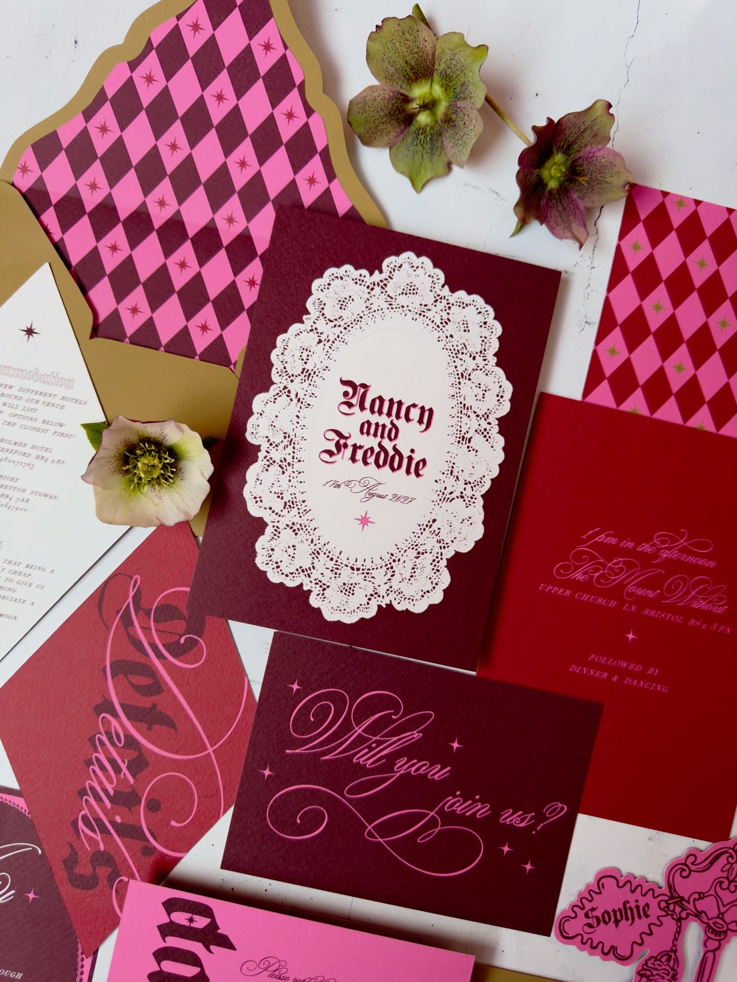 🖤Pure Dracula romance vibes…..🖤
POV…you’re invited to the coolest wedding ever and this is the invitation suite you receive in the post 🤯
Wanna set the tone for your seriously awesome wedding day? Let’s make it happen!
I’m now booking for 2027 and 2028 weddings and space is limited. Fill out my enquiry form via the link in my bio and I’ll get back to you with my availability and a quote. All of my pricing can be found on my website 🤘🏻 #weddinginvitations #weddingstationery #altwedding #weddinginspo #weddinginspiration