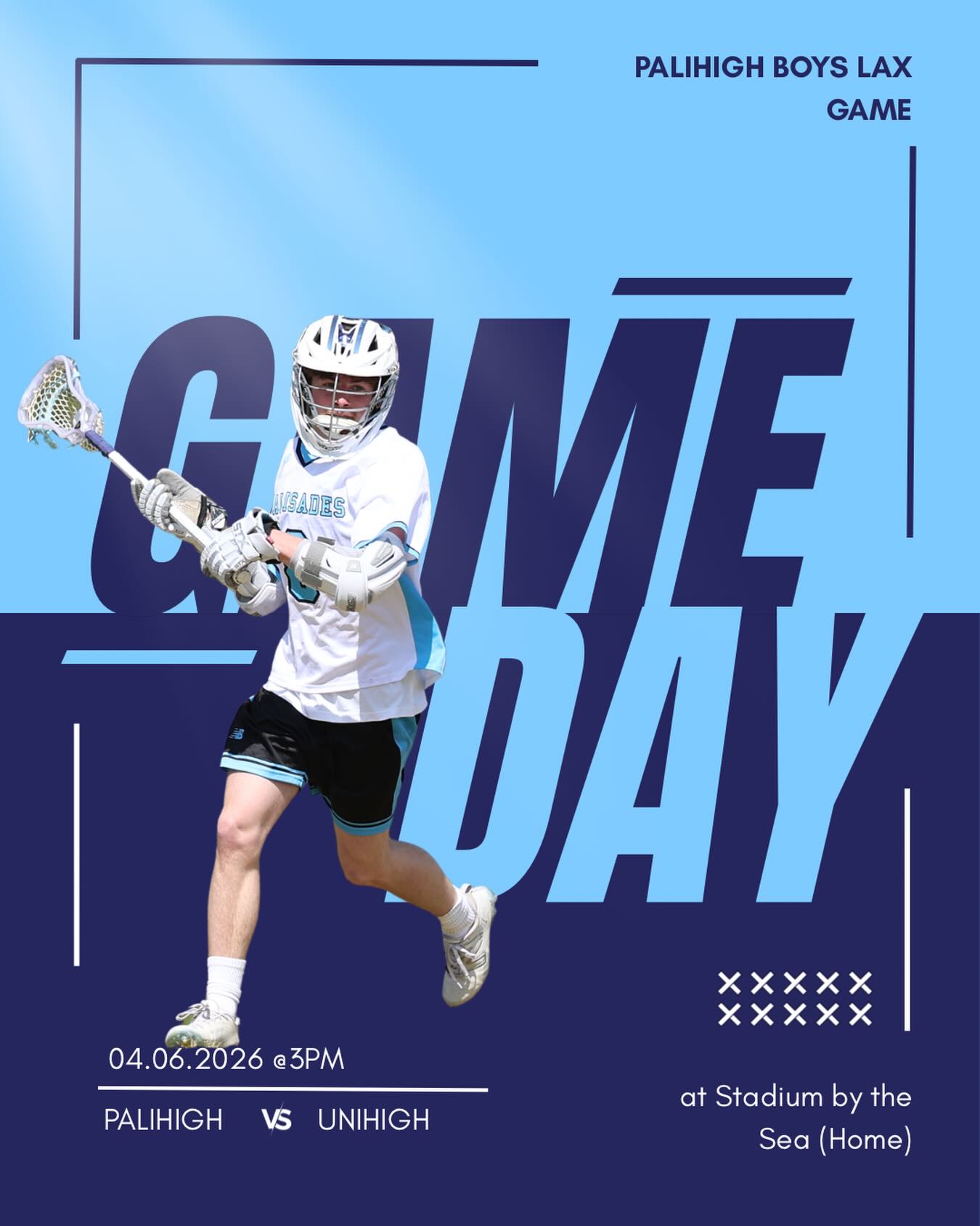 GAME DAY 🔵⚪️
📍Stadium by the Sea
🕒3:00 p.m.