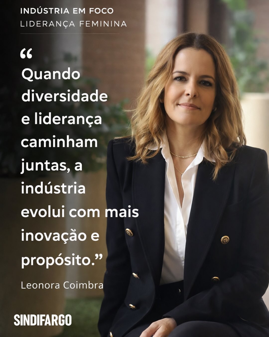 🔍 Indústria em Foco | Liderança Feminina
Dando continuidade à série, o SINDIFARGO destaca a trajetória de mulheres que contribuem de forma estratégica para o fortalecimento da indústria farmacêutica.
Leonora Coimbra, Diretora de Relações Governamentais e Assuntos Regulatórios da Brainfarma e Diretora do SINDIFARGO, compartilha sua visão sobre o papel da liderança feminina na construção de um ambiente mais diverso, ético e alinhado às exigências regulatórias do setor.
Sua atuação reforça a importância do diálogo institucional, da governança e da presença feminina em espaços decisórios que impactam diretamente a saúde e o desenvolvimento do país.
#IndústriaEmFoco #LiderançaFeminina #MulheresNaIndústria #SINDIFARGO