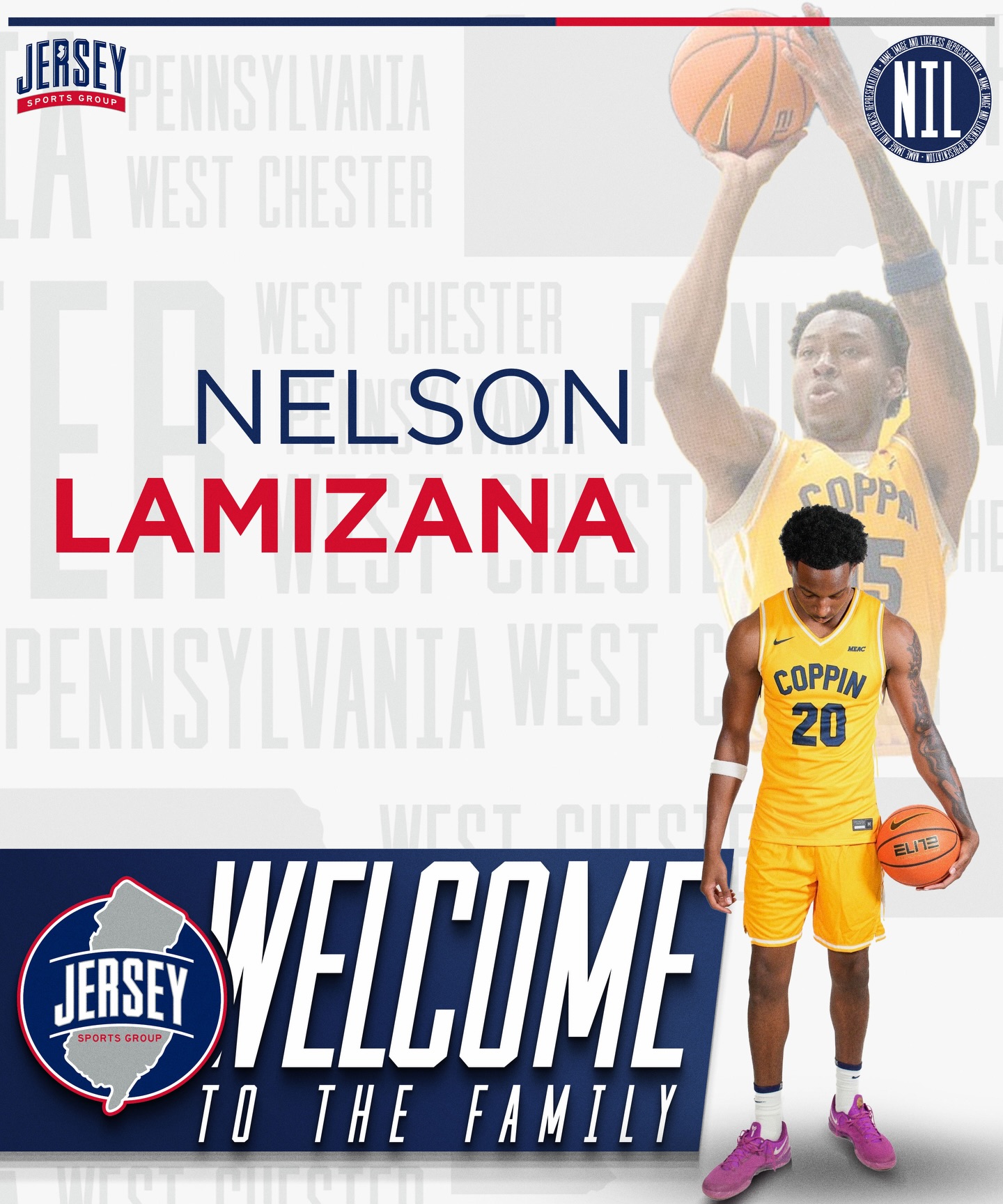 Jersey Sports Group is excited to welcome Nelson Lamizana to the family for Exclusive NIL Representation.
Nelson is a rising talent with a bright future, and we’re proud to support his journey as he continues to build his brand on and off the court. We look forward to helping create meaningful opportunities that align with who he is, what he represents, and where he’s headed.
Welcome to the family, Nelson. Let’s get to work!
#NelsonLamizana #NIL #JerseySportsGroup #AthleteMarketing #BrandPartnerships