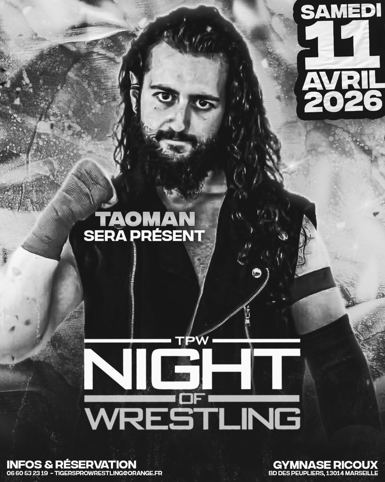 🟠 Retour à Marseille !
📆 Le samedi 11 avril
Ouverture des portes 19h 🕗
Réservez rapidement vos places 👇👇👇
https://www.tpwcatch.fr