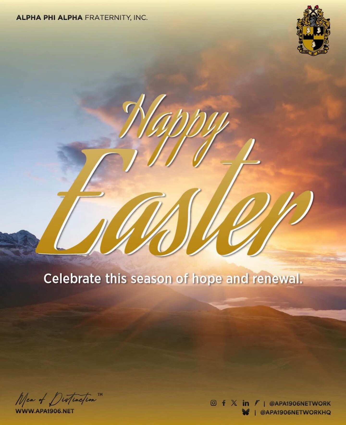 Let this Easter not only be a celebration, but also a recommitment — to faith, to unity, and to healing. May we draw strength from one another, remain steadfast in our purpose, and move forward with renewed courage and compassion. Happy Easter!!!