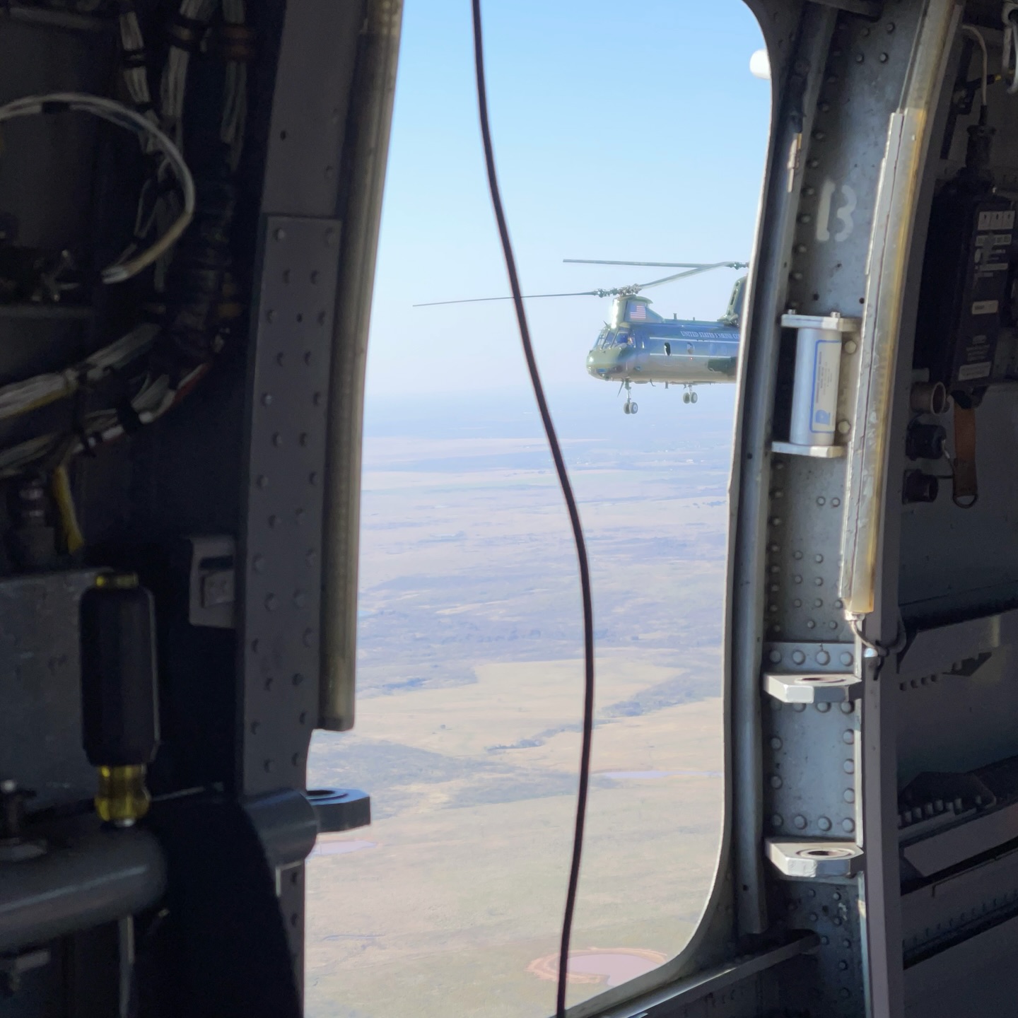 Flight views - Somewhere over Texas #ch46 #aviation #military #militaryaviation #amazing