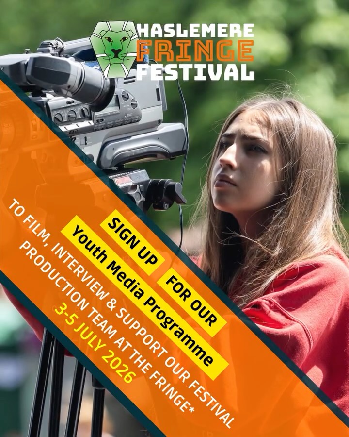 š½ššCALLING ALL MEDIA STUDENTS ššš½
Music Works and Jellytree Productions are joining forces to support our local creative community by offering media students 14yrs+ an amazing āaccess all areasā opportunity to join the media production team at this yearās Haslemere Fringe Festival on 3-5 July.
Funded by the Haslemere Fringe Festival, successful applicants to our Youth Media Programme will learn how to film bands/artists and work as part of a live events production crew.
Join weekly training sessions with the Jellytree team at Music Works in Milford on Monday evenings. Then practise video production and build your skills at local gigs and events such as the Charter Fair on 4th May before the big weekend.
Successful candidates will be given an āaccess all areasā pass for 4 days over the Fringe weekend and be involved in filming live performances, festival activities and interviews during set-up, live action production, and de-rig.
You will also help to operate the live video production on the main stage, displaying both live camera feed with video art, animation and effects.
This is an amazing opportunity for any young person interested in how videography within the live events and music industry works!
šAPPLY Online at haslemerefringe.co.uk/youth-media-programme
šBy Midnight 30/4/2026
šTerms and Conditions Apply, See Website for Details
#mediaproduction #mediaopportunities #youthdevelopment #learnnewskills #festivallife #haslemerefringe2026