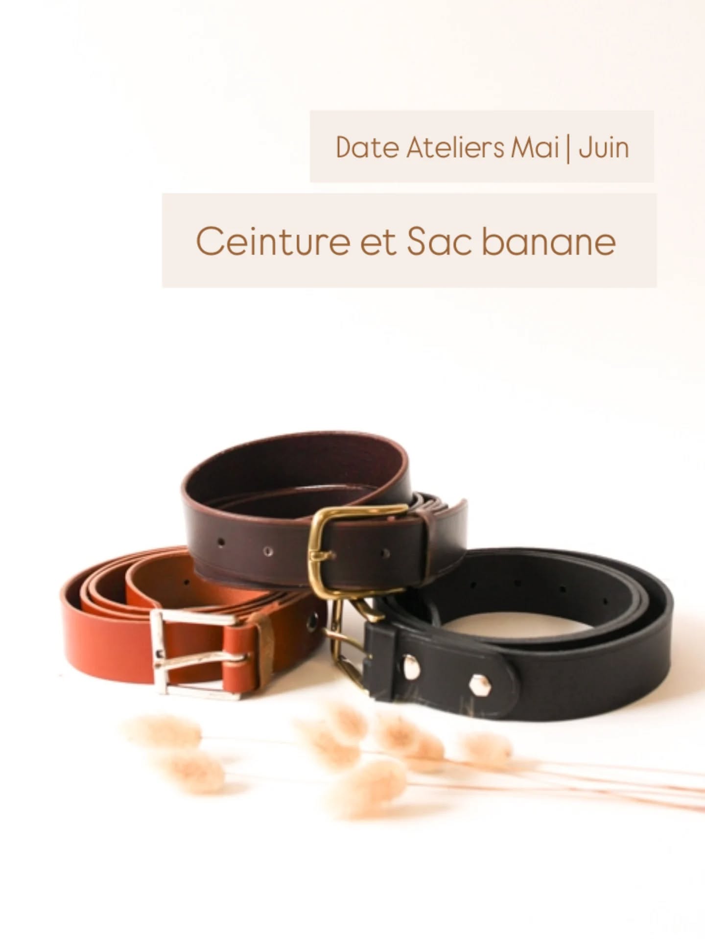 -- Dates des Ateliers : ceinture et sac banane zaho --
😊 Venez fabriquer votre sac Zaho ou votre ceinture, entièrement personnalisés selon vos envies...
Dans mon atelier, venez choisir votre cuir, vos finitions et tous les détails pour fabriquer votre sac Zaho ou votre ceinture personnalisée. Guidé pas à pas, repartez avec une création faite de vos mains, durable et à votre image.
📅 Nouvelles dates disponibles sur le site (lien en bio)
Crédit photos : @dis_moi.tout
A bientôt
Marion
#cuir #ateliercuir #createurducuir #sacencuir #ceinture