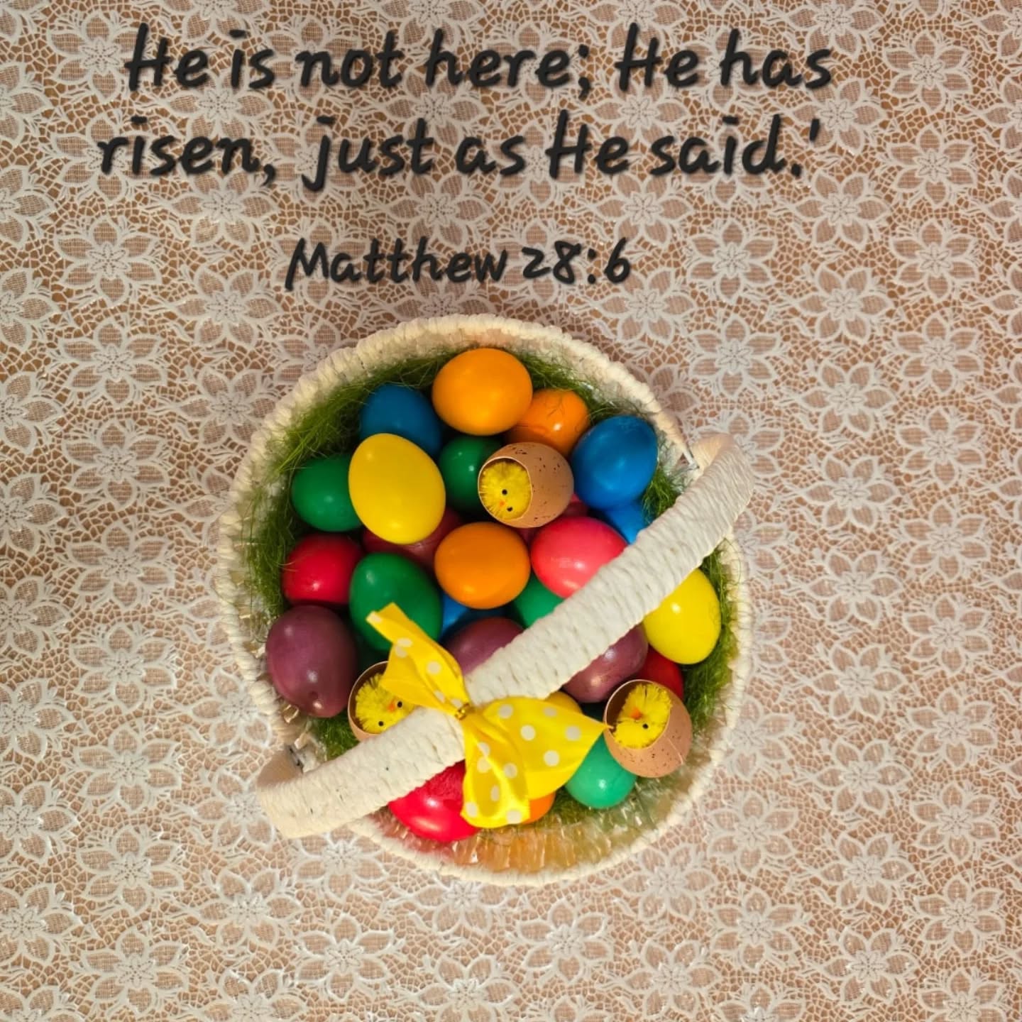 'He is not here; He has risen, just as He said.' Matthew 28:6
In every colour, a reminder of life, renewal and the beauty of resurrection.
Happy Easter 🤍🥚
#HappyEaster #HeIsRisen #EasterSunday #ResurrectionHope #NewLife