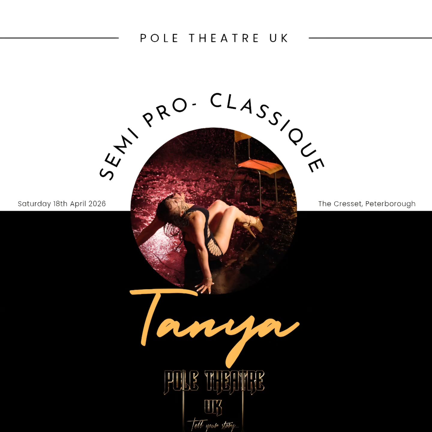 Whose excited to meet our glorious contestants! ✨️
Semi Professional- Pole Classique
Tanya
Have you got your tickets yet? 🎟
www.poletheatreuk.com
#poletheatreuk #poletheatre #pole