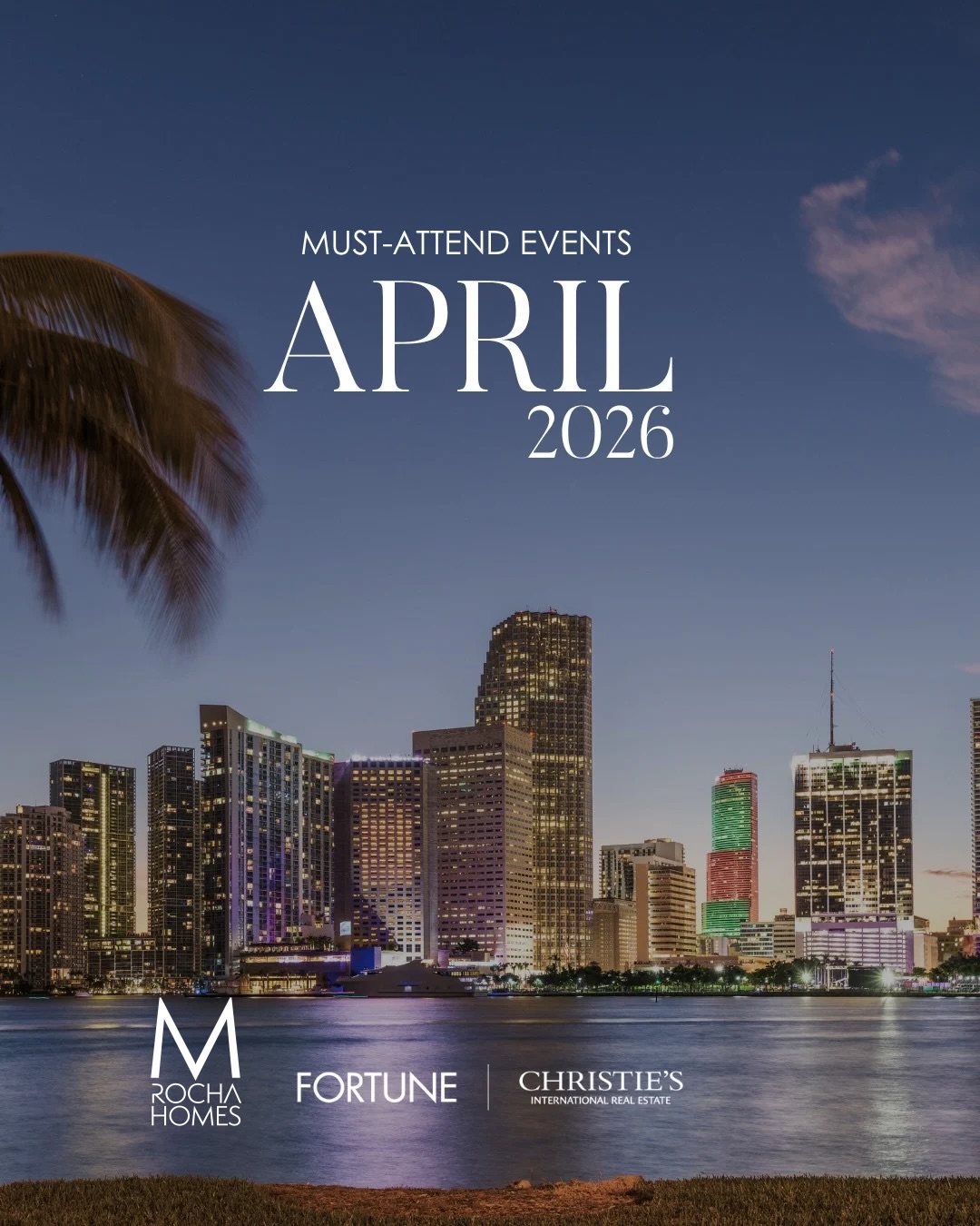 April is full of premier experiences—from the Miami Film Festival, Beach Pride Parade, Earth Day Clean Up to Las Olas Wine and Food Festival.
Let Marisol Rocha Homes help you curate your lifestyle. Discover more via the link in bio. @marisolrochahomes
#MarisolRochaHomes #MovetoFlorida #MiamiBeach
#LasOlasBlvd #FortLauderdale
