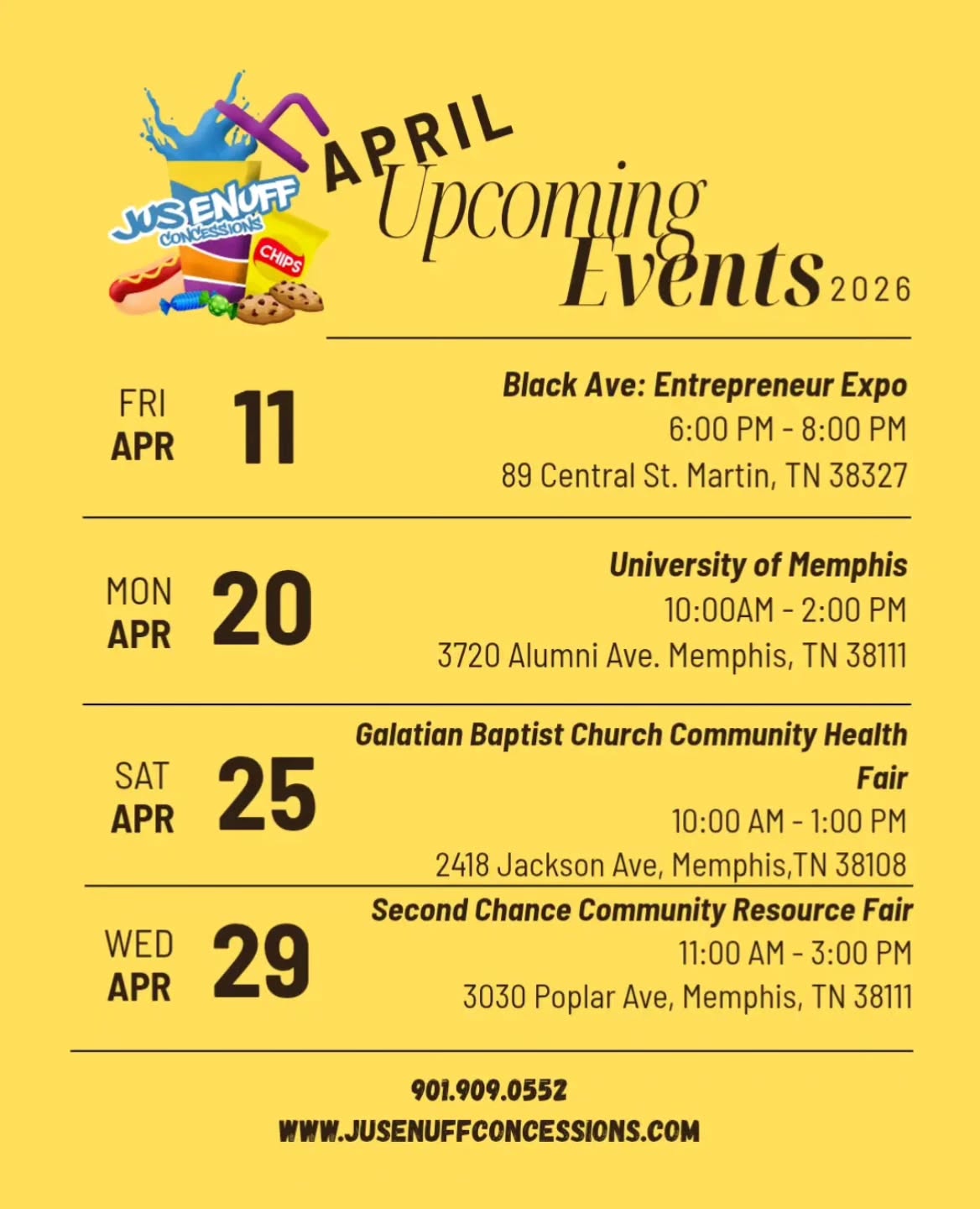 Location Drop Memphis!! #bookusforyournextevent #communitysupport #educationmatters #markyourcalenders #foodievibes