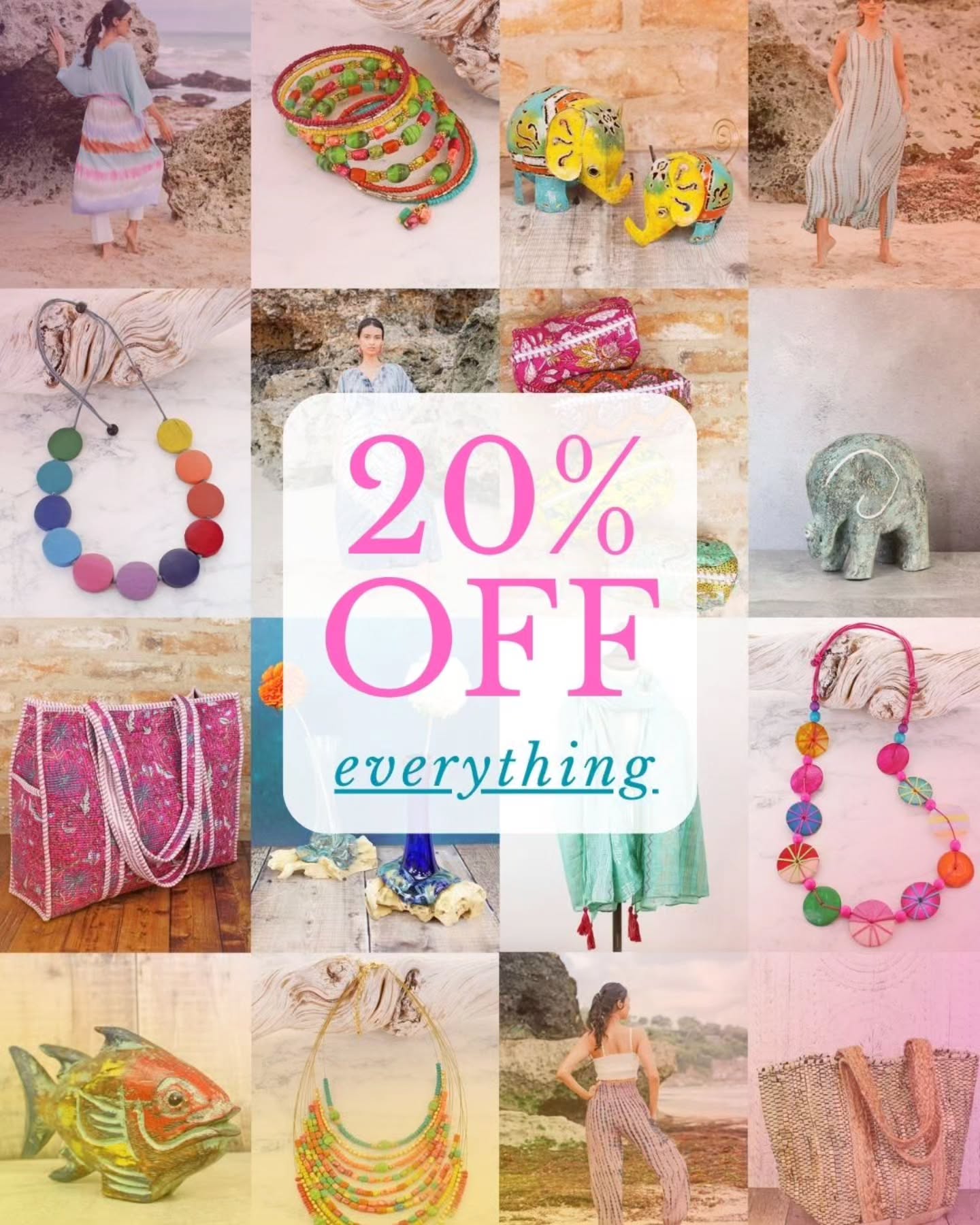 Don't forget - there's 20% OFF EVERYTHING this week 🥳
Shop our brand new spring jewellery, quirky homewares, vibrant clothing & accessories and treat yourself to something new (you deserve it!) 💅
#shoplocallincoln
#springstyle
#quirkyhomewares
#statementjewellery
#baliclothing