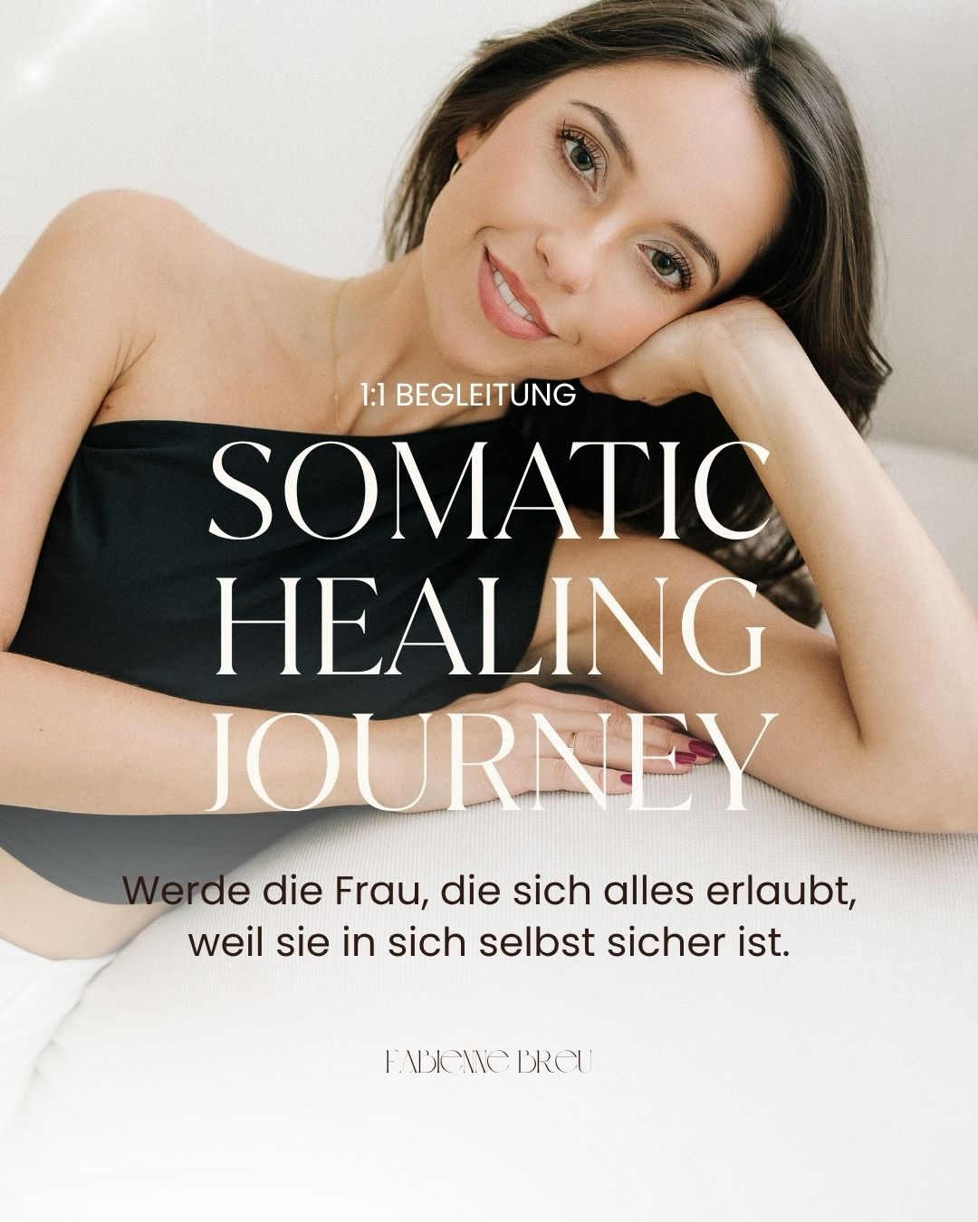 Meine 1:1 Begleitung ist eine Einladung für die Frau, die im Alltagstrott gefangen ist und spürt: Es ist an der Zeit, sich aus ihren alten Begrenzungen zu befreien. Ihr Leben endlich so zu erschaffen, dass es sich leicht, lebendig und juicy anfühlt - getragen von tiefem Selbstvertrauen und einer nährenden Partnerschaft.
Ich lade dich herzlich zu einem kostenlosen und unverbindlichen Erstgespräch (ca. 30 Minuten) via Zoom Video Call ein. Hier klären wir all deine Fragen, lernen uns kennen und entscheiden anschliessend gemeinsam, ob wir deine Reise starten. Ich freue mich auf dich!
💌 Den Link zur Buchung des Erstgesprächs findest du in der Bio.
Lots of Love,
Fabienne
COACHING SCHWEIZ
SELBSTVERTRAUEN
FRAUEN