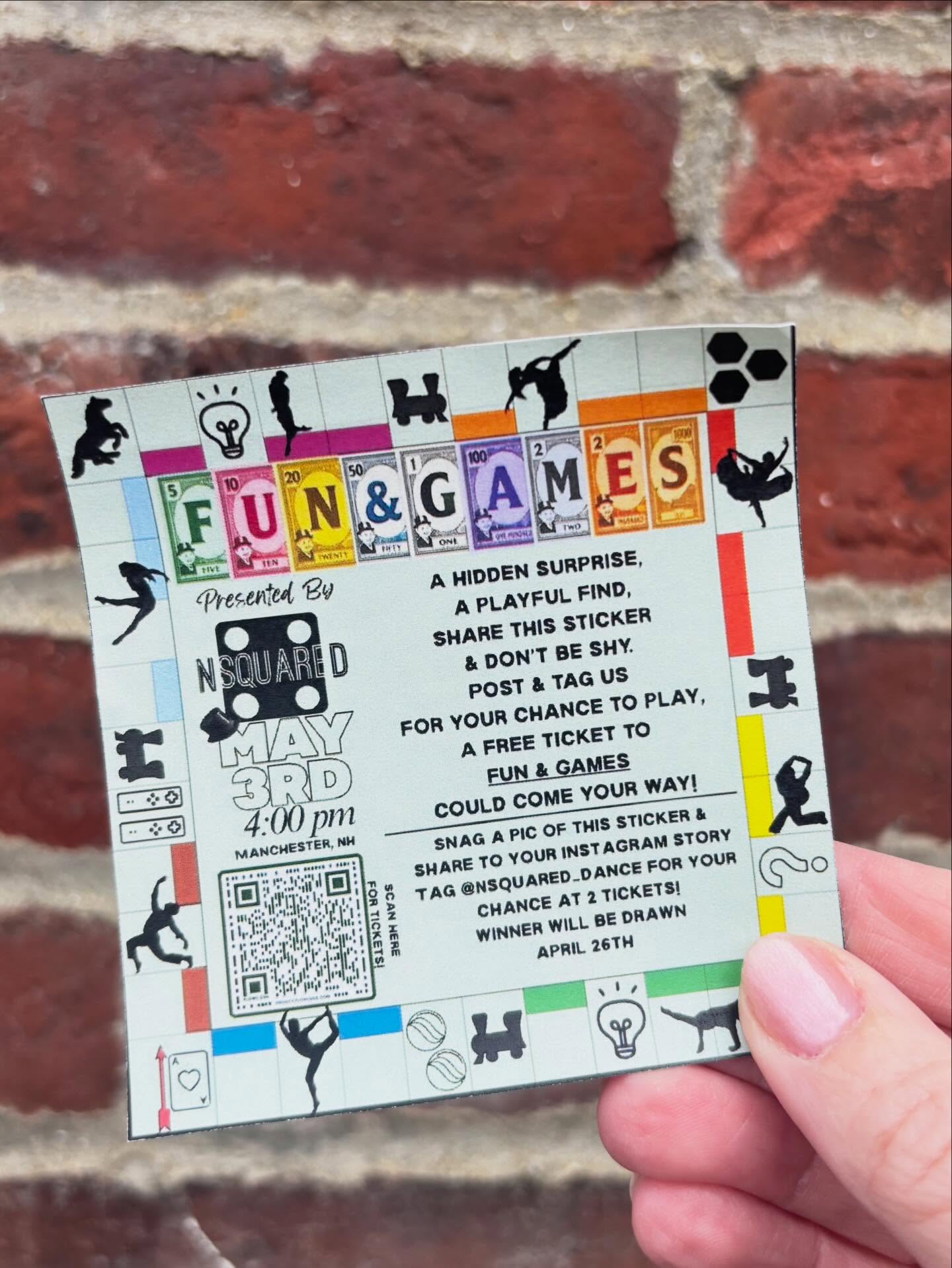 ‼️Attention Manchester 👀🎲
Our upcoming show Fun & Games isn’t just something you watch… it’s something you PLAY.
We’re turning the city into one big scavenger hunt 🕵️♀️✨
Keep your eyes peeled for our mystery stickers 👀
Rules:
🔎 Find one?
📸 Snap a pic
📲 Tag us
…and you’ll be entered to win a FREE ticket to Fun & Games on March 3 🎟️🔥 Ready, set… GAME ON!
Trust us—you don’t want to miss this 😉