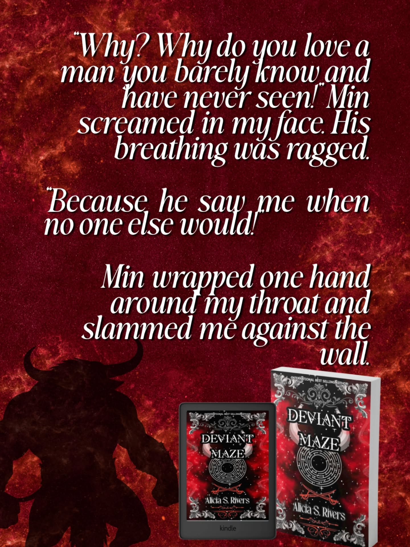 โข Minotaur romance โ
โข FMC has been led to believe she's insane โ
โข Evil stepmom bargains her and her little sister's future with a sl@ver โ
โข Must try to win the Duke's hand in order to save her little sister โ
โข Father is missing โ
โข Accidentally falls into the under. โ
โข So much more. โ
โผ๏ธ ๐ง๐ต๐ฒ ๐ป๐ฒ๐ ๐ฐ๐ผ๐๐ฒ๐ฟ ๐ณ๐ผ๐ฟ ๐๐ฒ๐๐ถ๐ฎ๐ป๐ ๐ ๐ฎ๐๐ฒ ๐ถ๐ ๐ป๐ผ๐ ๐น๐ถ๐๐ฒ ๐ผ๐ป ๐๐บ๐ฎ๐๐ผ๐ป! โผ๏ธ
Welcome to the Deviant Maze, where the contestants either f***, fight, or find a way out.
Ariadne, or Addy, was an average girl taking care of her sick sister. Her father is missing. Her stepmother makes deals with a slaver.
Forsaking her dreams for the sake of family, she straps on a sword and enters the maze.
What lies ahead of her is unconventional. Can she handle her new reality?
๐ฌ DEVIANT MAZE in the comments for details ๐๐ป
#romantasy #deviantmaze #minotaurromance #aliciasrivers #canadianauthor