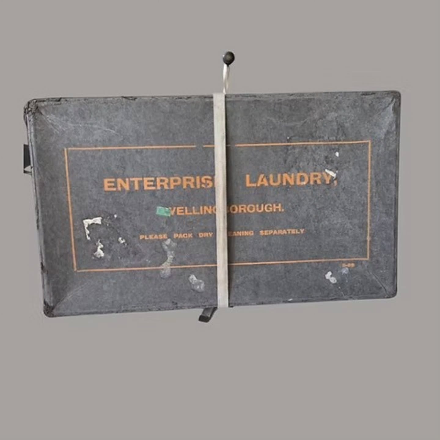 Vintage Enterprise Laundry Wellingborough Fibreboard Laundry Box c.1940s–1960s | https://share.google/k5Aa1laUW3IlUsteV #stufftoyouandme