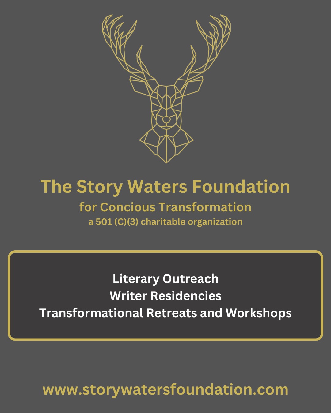 Hi friends,
As we come up on the one year mark of my husband Story’s passing, I am so proud to let you all know that I have officially launched The Story Waters Foundation for Conscious Transformation.
Please check out the website (www.storywatersfoundation.com) to learn in more detail what this organization hopes to accomplish.
Story was a prolific writer whose messages focused on self-empowerment, consciousness exploration, and finding and following the light within one’s self. His works have helped so many over the years and it is important to me that his work continues to offer love, light, and support to the people who need it the most.
The Foundation’s vision is that writers and seekers have accessible pathways to conscious transformation, enabling them to live and express their truth with courage and joy.
The Foundation will create those opportunities by:
Supporting the continued development of empowering and transformational content.
Connecting seekers, especially those in underserved communities, with Story’s books and other content at low or no cost.
Operating a local retreat center known as The Bridge at Story’s Crossing which will:
* Host residencies for writers
* Offer retreats and workshops for seekers
* Provide space for healing-arts practitioners to serve the community
I just wanted to share this amazing news with everyone. We have our first Writer’s Retreat scheduled for mid-May and I’m very excited about that (more details on the website).
Thank you to everyone who has been so supportive of me during this time of grief. Bringing this new organization to life has been the best sort of therapy for me.
Much love to you all,
Roger