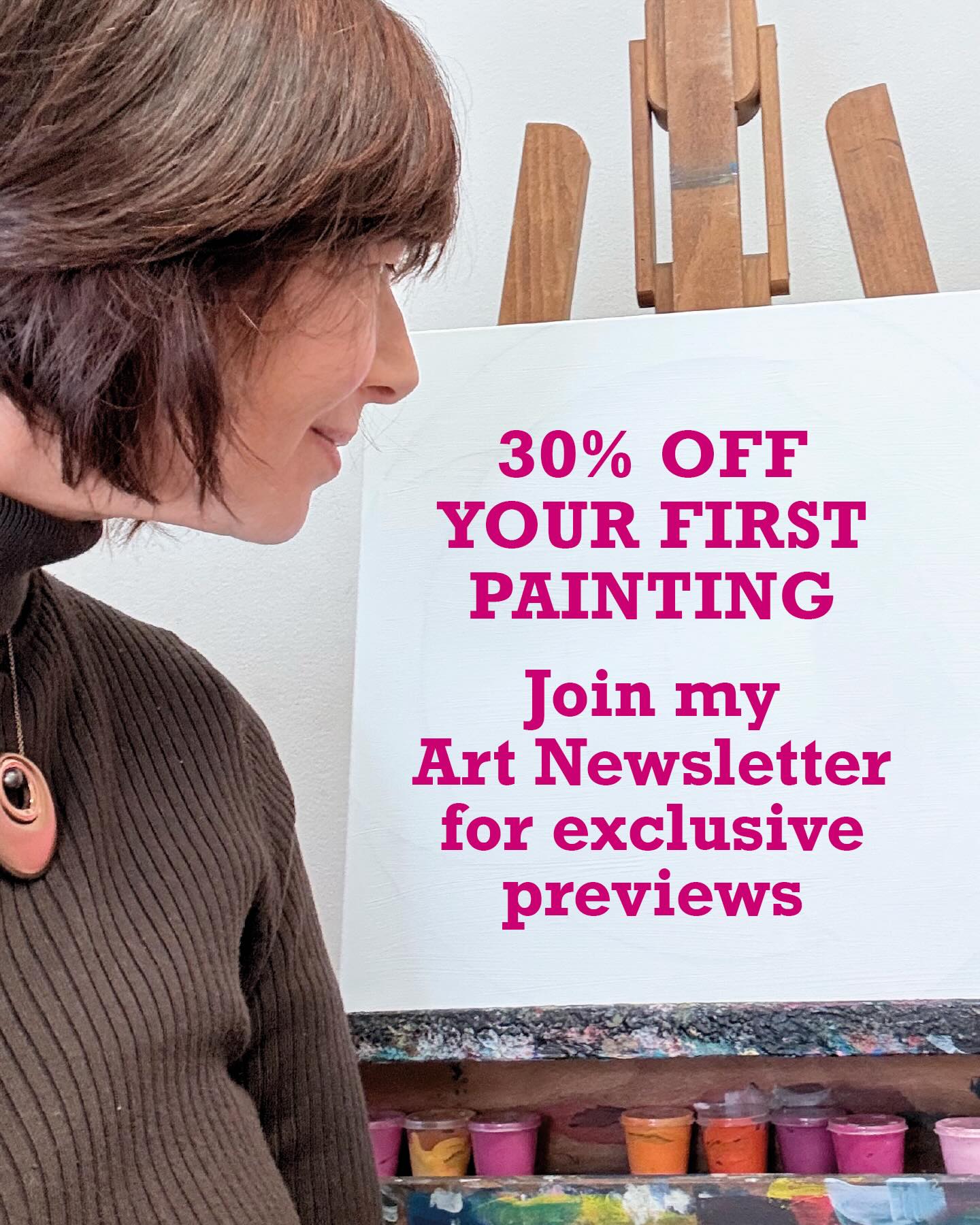 30% off your first painting — join my Art News for exclusive previews
Join my Art Newsletter — a private sneak peek just for you.
Be among the first to discover my new works, updates, exhibitions, and collaborations.
Plus, receive a special code for 30% off your first painting purchased directly on my website.
Sign up — link in bio or visit www.laurarota.art
——
🇮🇹 30% di sconto sul tuo primo dipinto — iscriviti alla mia Art News per un’anteprima esclusiva
Iscriviti alla mia Newsletter d’Arte — un’anteprima riservata solo per te.
Sii tra i primi a conoscere i miei nuovi lavori, aggiornamenti, esposizioni e collaborazioni.
In più, riceverai un codice speciale per ottenere il 30% di sconto sul tuo primo dipinto acquistato direttamente sul mio sito.
Iscriviti — link in bio o visita www.laurarota.art
#laurarota #laurarotaart #circlesofjoy #circlesofjoyart