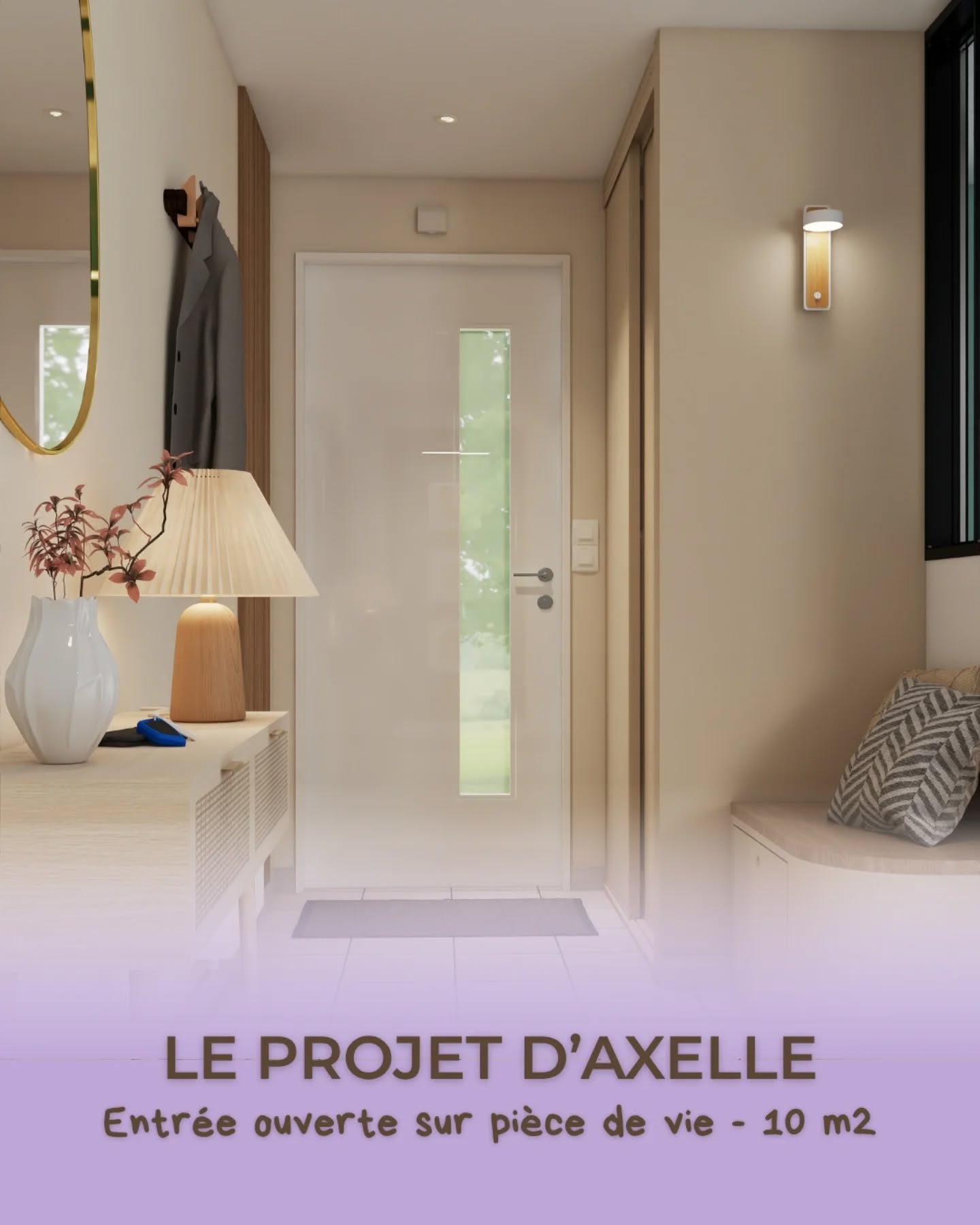 Transformer une entrée de 10 m2 en un espace accueillant, chaleureux et fonctionnel ✨
Quand Axelle m’a contactée, son entrée était surtout un lieu de passage.
Un grand espace vide, difficile à s’approprier, sans vraie identité.
👉 L’enjeu : créer une vraie entrée, sans cloisonner, tout en gardant de la fluidité avec la pièce de vie.
Dans ces 10 m², l’espace intègre désormais :
• une banquette sur mesure avec rangement pour les chaussures
• le placard existant, repensé pour s’intégrer pleinement à l’ensemble
• une console légère pour les essentiels du quotidien
• des patères pour les affaires du moment
• un miroir pour agrandir et capter la lumière
✅ Ce que j’ai mis en place :
→ Structurer sans alourdir
Le travail des murs (cadre coloré + tasseaux) permet de créer un point focal dès l’entrée et de donner du rythme à l’espace.
→ Apporter de la douceur
La banquette aux lignes arrondies vient adoucir les angles et rendre l’ensemble plus accueillant.
→ Délimiter sans cloisonner
Chaque zone trouve sa place grâce au mobilier et à la lumière, sans avoir besoin d’ajouter d’élément au sol.
→ Créer du lien avec la cuisine
Le vert du cadre fait écho au vert Benguiat présent dans la cuisine, pour une continuité douce et cohérente.
→ Faciliter le quotidien
Tout est pensé pour un usage simple : s’asseoir, poser, ranger… sans surcharge visuelle.
Côté ambiance, on retrouve une palette douce et naturelle :
▪️ des tons crème et lin pour la luminosité,
▪️ une touche de vert pour structurer sans alourdir,
▪️ et du bois pour réchauffer l’ensemble.
✨ Résultat : une entrée apaisante, fonctionnelle et parfaitement intégrée à la pièce de vie.
Et toi, ton entrée, elle te donne envie de rentrer chez toi… ou pas vraiment ?
Si tu veux transformer la tienne, écris-moi ACTION en DM 💌
.
.
.
#décorationintérieure #entree #entreeouverte #piecedevie #optimisation