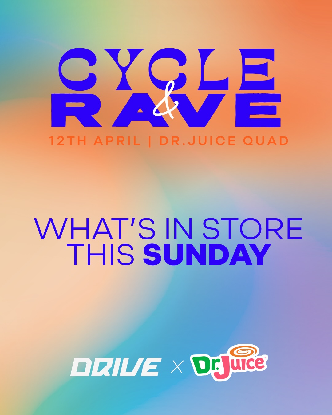 Here’s what’s going down THIS SUNDAY at Dr.Juice Quad for Cycle & Rave ➡️➡️➡️
🎧🎵The man behind Dr.Juice himself will be on the decks, setting the tone, keeping you vibing all morning long
🚲Coaches Zara & Annabel are bringing 3 killer cycle waves to get your morning going
🥤FREE food & drinks served by Dr.Juice throughout
💃🏻🪩 All-out party vibes for you to dance the morning away
RSVP in the link in our bio - last few spots remaining ✨