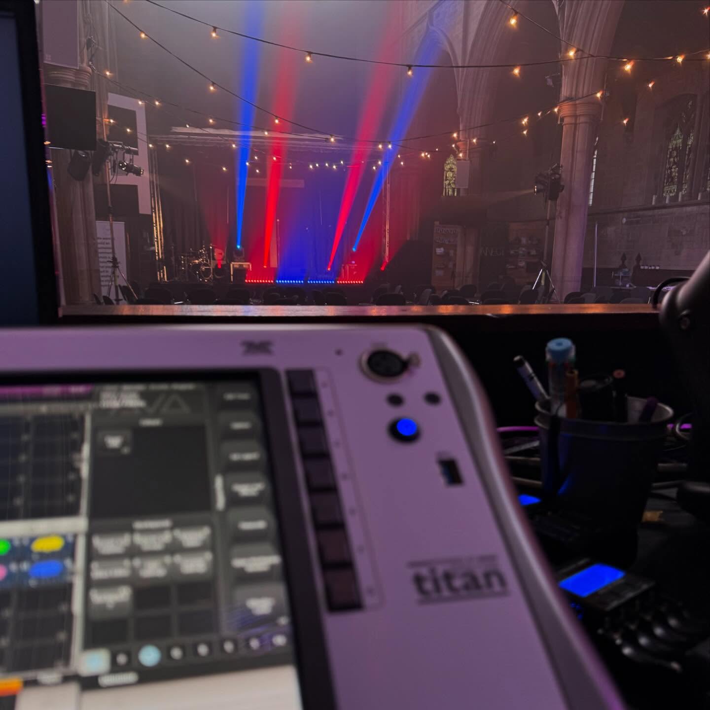 Lighting setup and programming for St. Werburghs Church Derby. 🤝