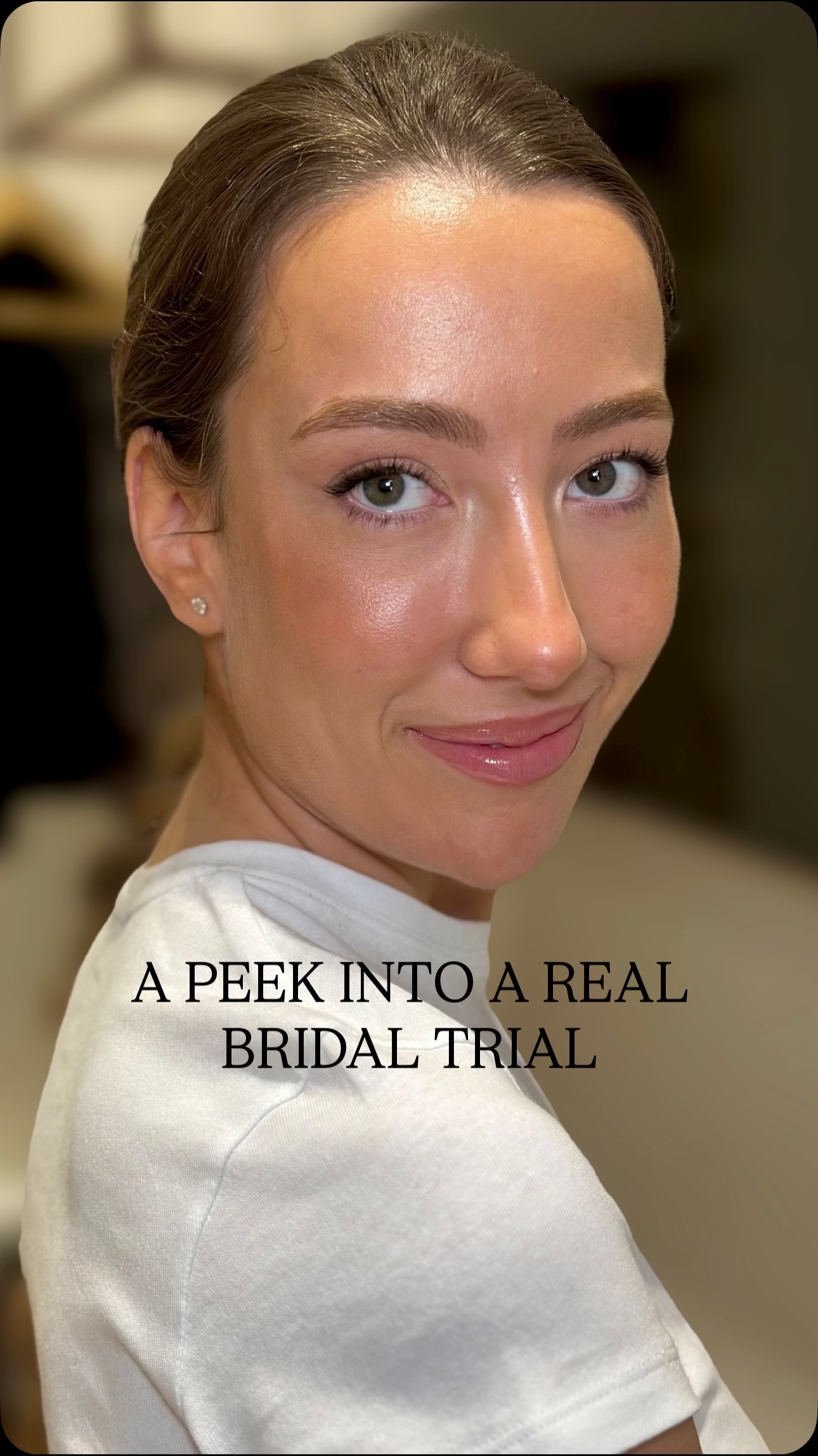 Meeting my 2027 bride for the first time. My interaction with my brides is always similar in the fact that I ask a lot of questions. This investigative part of the interaction was longer than this but I edited it to give you a taste. Over emails and messages we had discussed some general details of her style but the trial is when I can really get into breaking down the inspiration and getting to know my bride to be. I get a better feel of her vibe and she gets to know me a bit better, too.
In these beautiful old town hotels, many times there isn’t very much natural light coming through, I just had a tiny portable light with me so the lighting isn’t ideal here, but these things happen! It’s also something to consider when booking your spaces for the wedding morning. My bride plans on being more tanned for the wedding day so I will adjust the colors that day to create a similar look.
I love getting to know all my brides, wether it’s through the trial process or even just interacting through emails and messages, I feel like I am making new friends all over the world, not just clients, means so much more to me! 🤍😊